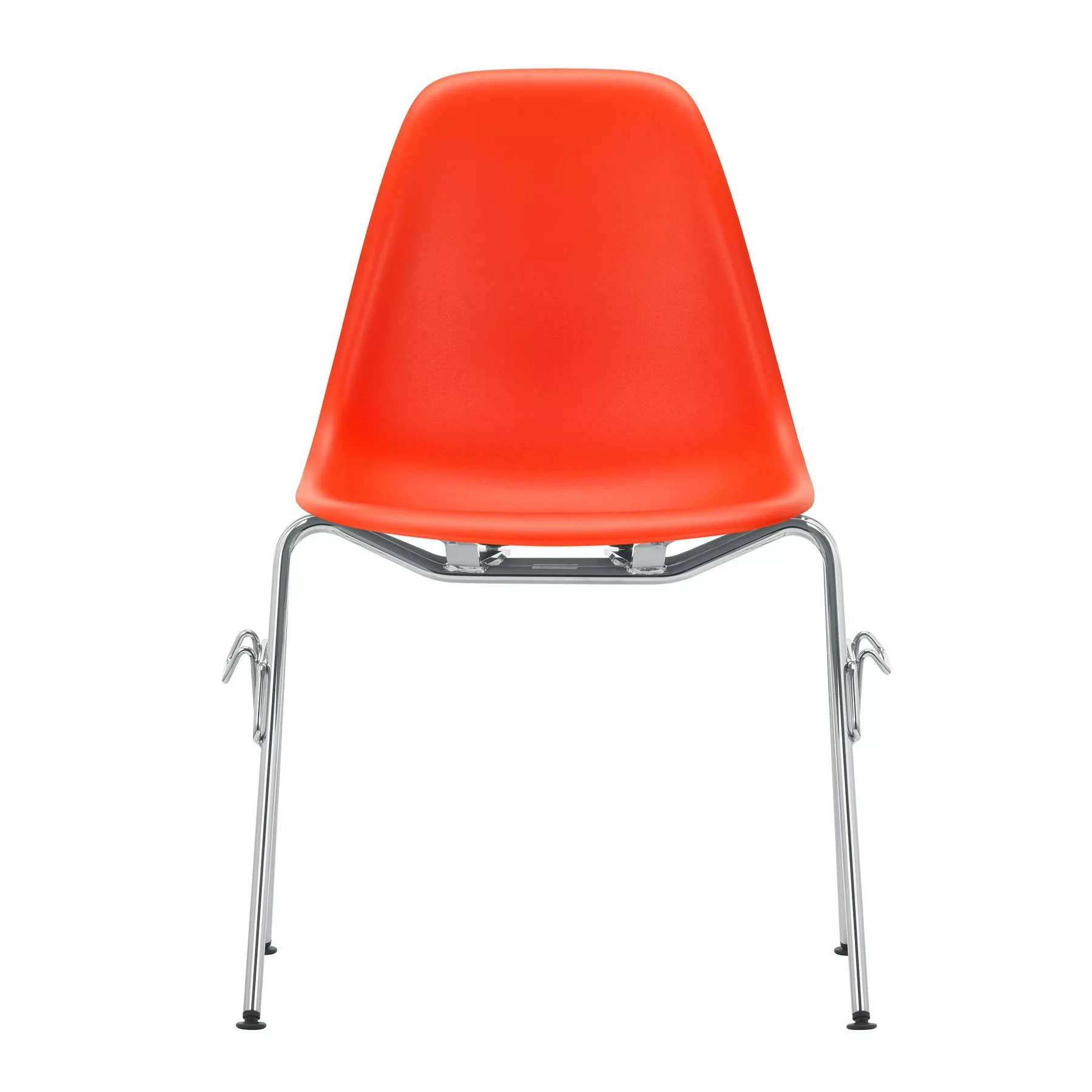 Vitra - Eames Plastic Side Chair DSS - mohnrot/Sitzschale Polypropylen/Gest günstig online kaufen