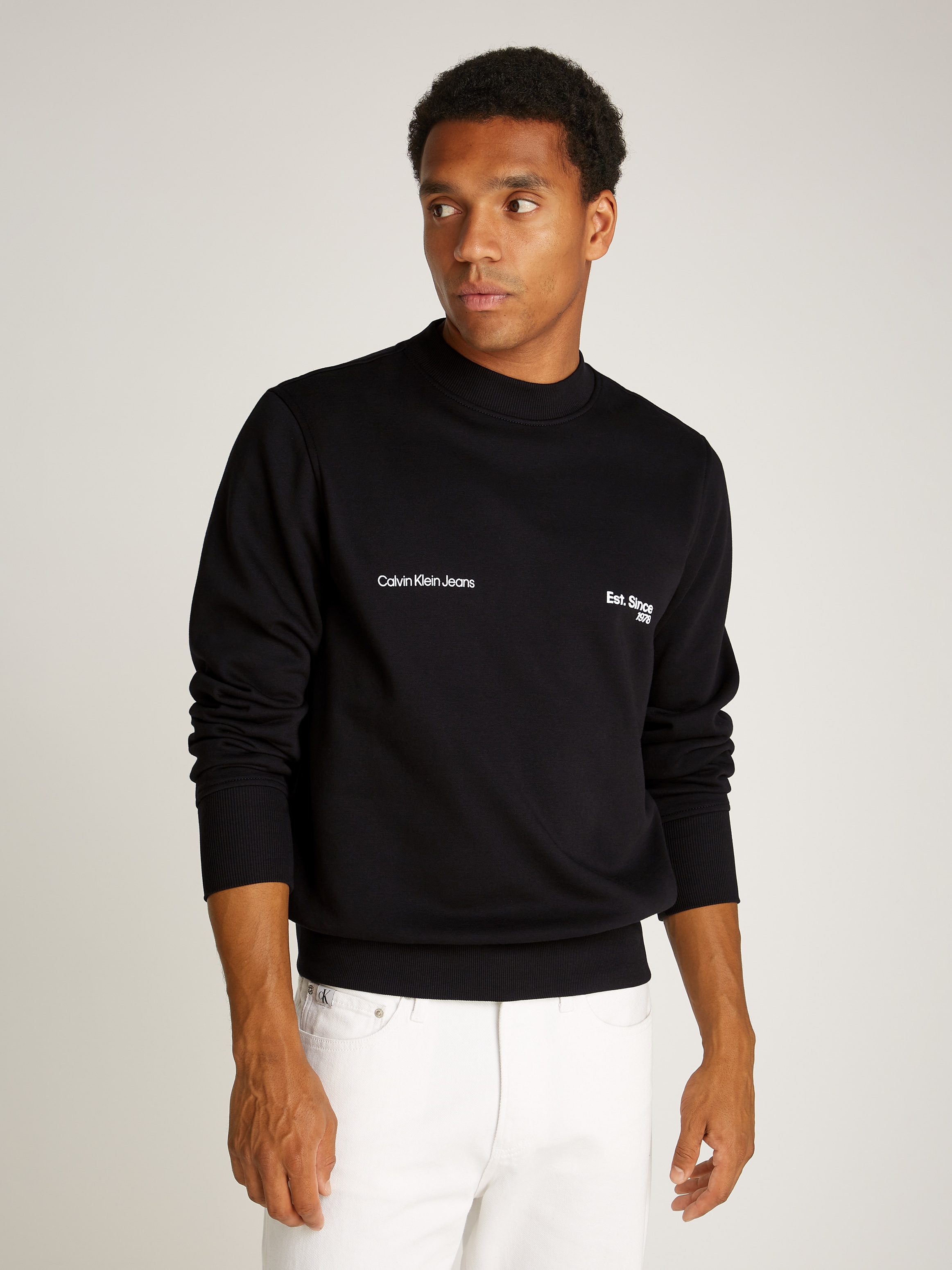 Calvin Klein Jeans Sweatshirt "CALVIN KLEIN 1978 CREW NECK", mit Logoprägun günstig online kaufen