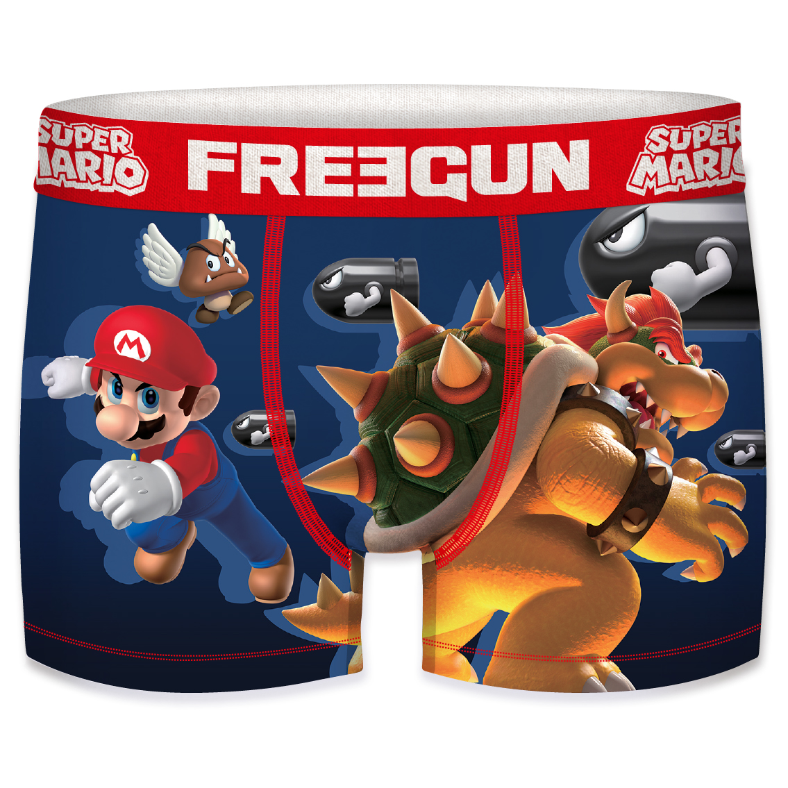 Freegun Super Mario Herren Boxershorts Luigi Bowser Gumba Piranha Pflanze günstig online kaufen