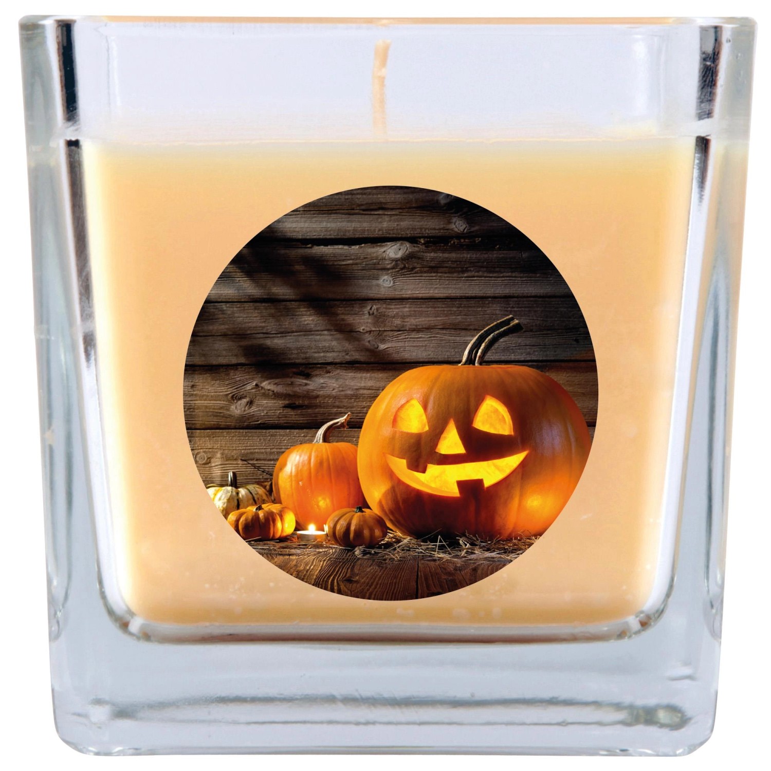 HS Candle Duftkerze & Glas Halloween Creme Bonbon 50h günstig online kaufen