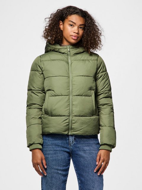 pieces Steppjacke "PCBEE NEW SHORT PUFFER JACKET NOOS BC", mit Kapuze günstig online kaufen