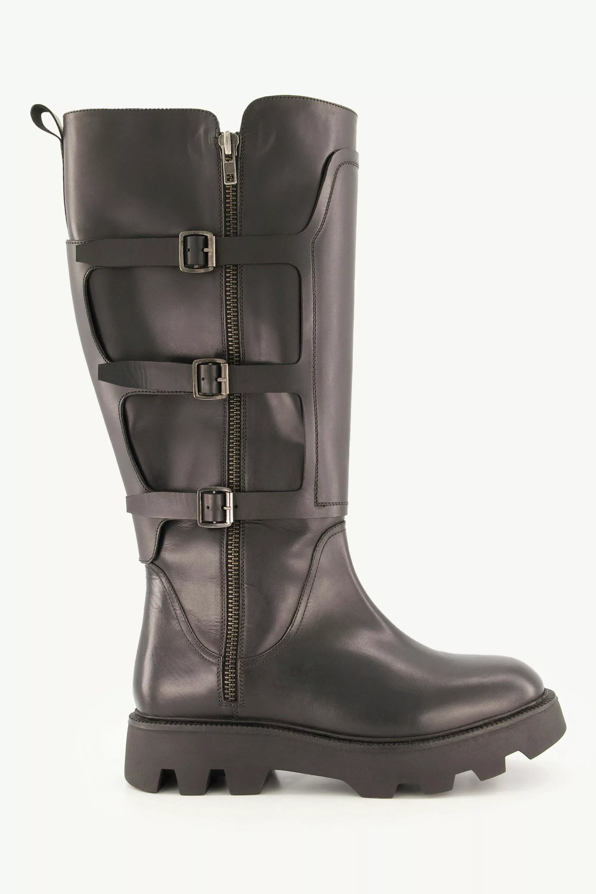 Ulla Popken Leder-Bikerstiefel XL-Schaft Weite H günstig online kaufen