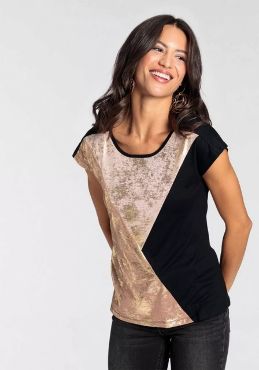 Laura Scott T-Shirt mit Grafik-Alloverprint - NEUE KOLLEKTION günstig online kaufen