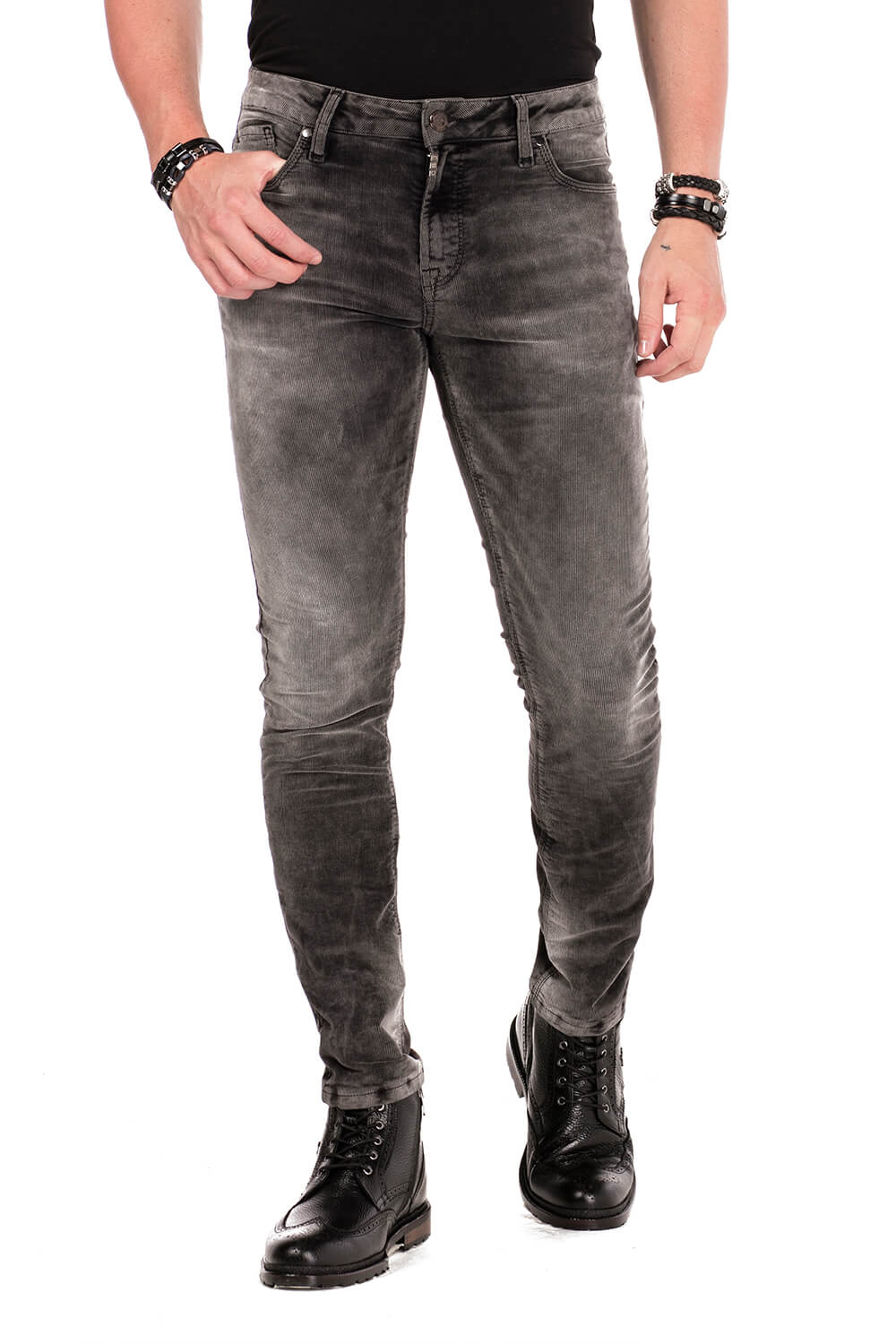 Cipo & Baxx 5-Pocket-Jeans, Cordhose in Slim Fit günstig online kaufen