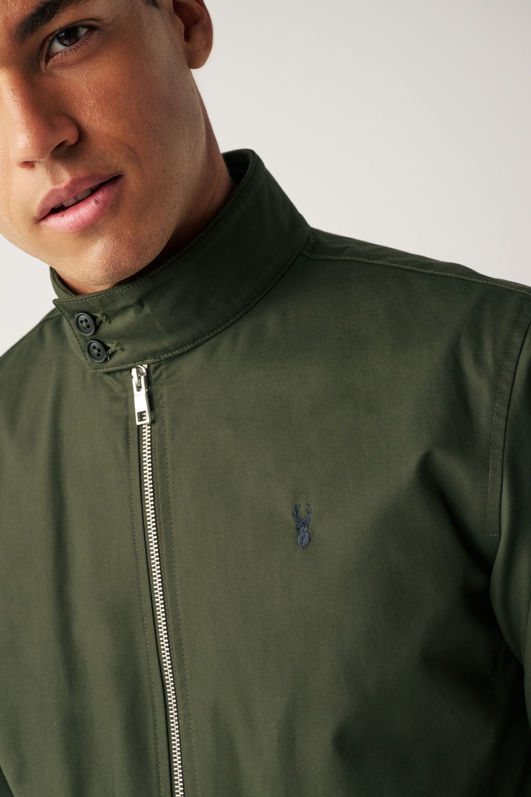 Next Blouson Wasserabweisende Harrington-Jacke mit Karofutter günstig online kaufen
