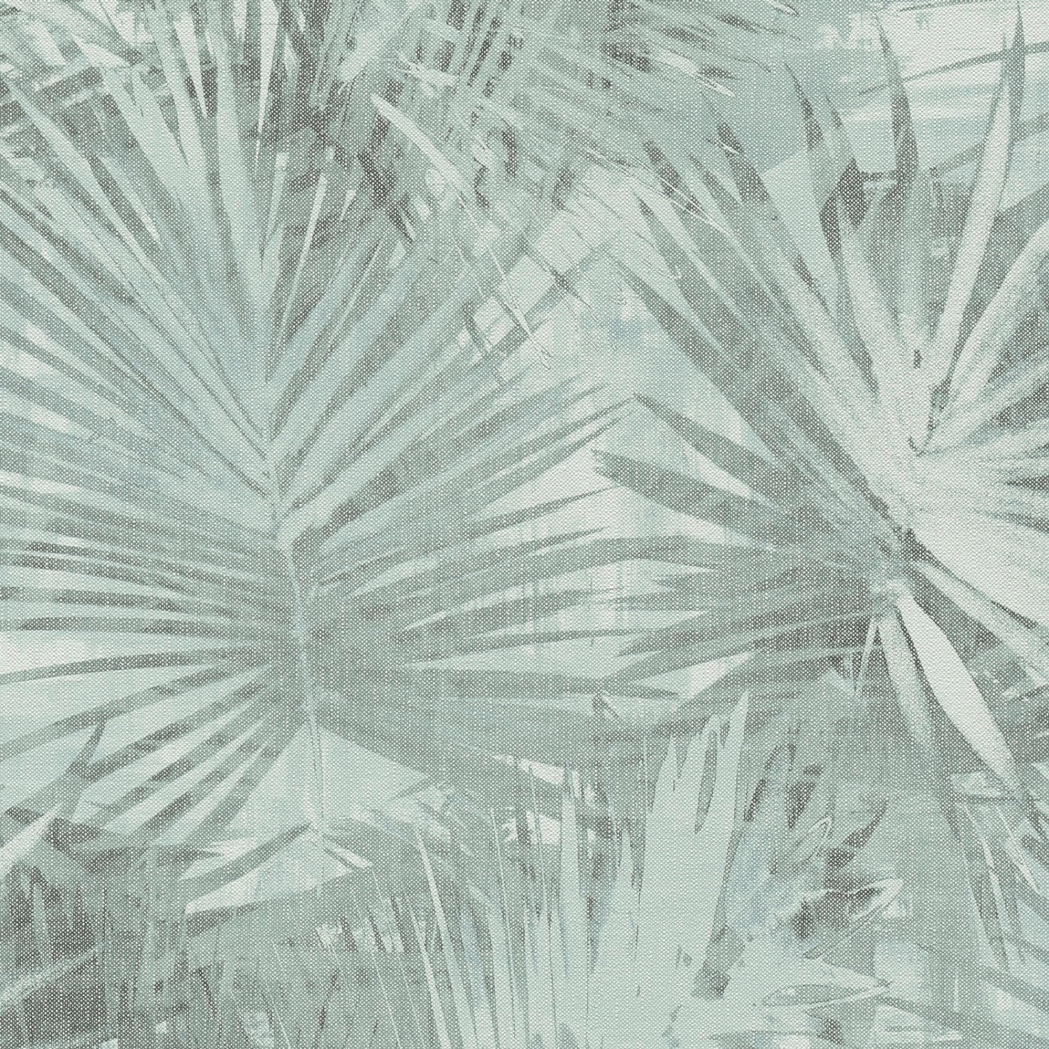 Bricoflor Blätter Tapete in Grau Blau Leinen Palmentapete in Aquarell Optik günstig online kaufen