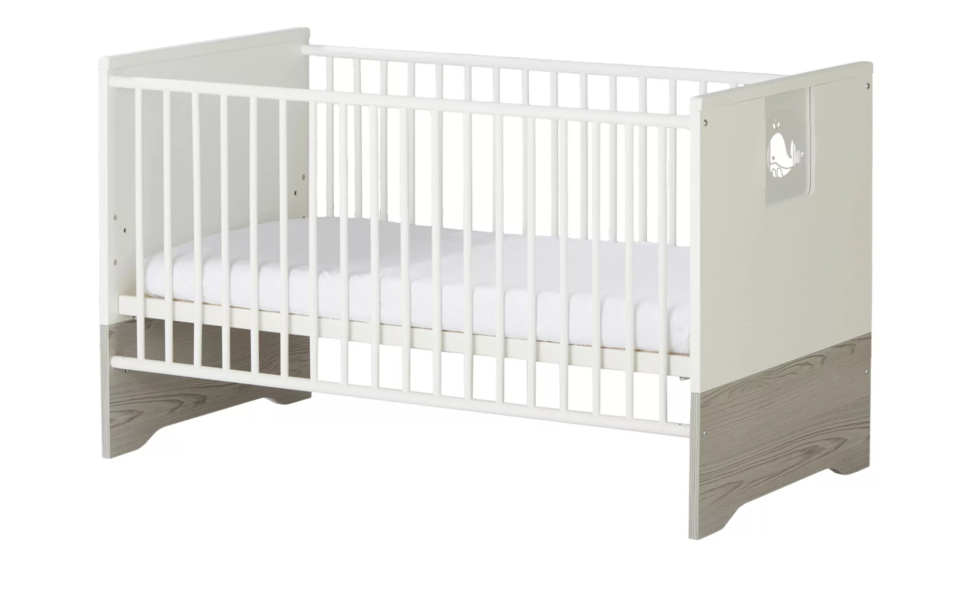Kinderbett - weiß - 77 cm - 85 cm - Baby > Babymöbel > Babybetten - Möbel K günstig online kaufen