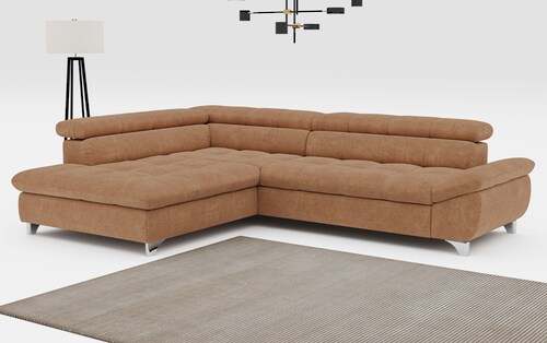 COTTA Ecksofa "Gemini L-Form", mit Kopfteilverstellung, wahlweise mit Bettf günstig online kaufen