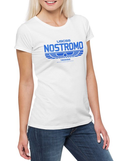 Urban Backwoods Print-Shirt USCSS Nostromo I Damen T-Shirt Prometheus Corpo günstig online kaufen