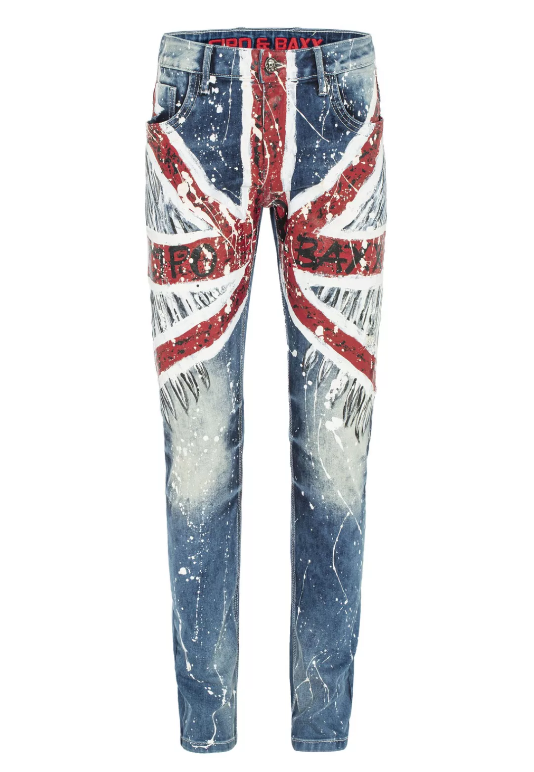 Cipo & Baxx 5-Pocket-Jeans "Jeans", mit coolem Print günstig online kaufen