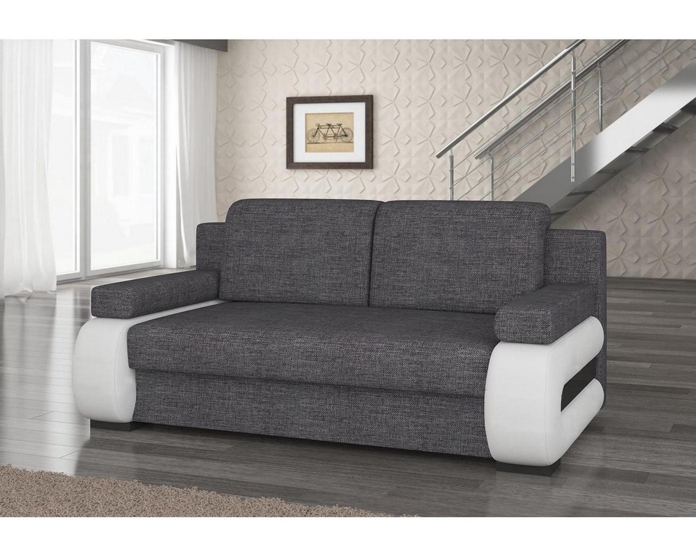 Xlmoebel Sofa Dreisitzer Stoffsofa Polstermöbel Design Club 3-Sitzer, Herge günstig online kaufen