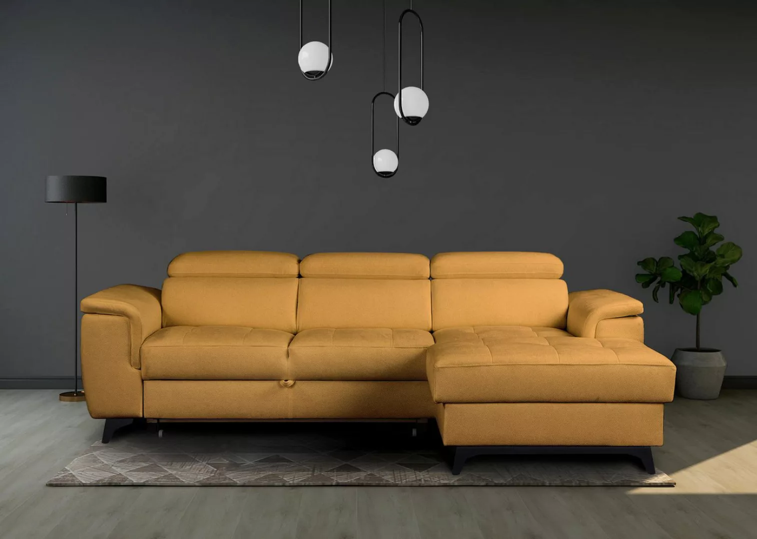 Beautysofa Ecksofa Modernes elegantes stilvolles bequemes Ecksofa ATLAS MIN günstig online kaufen