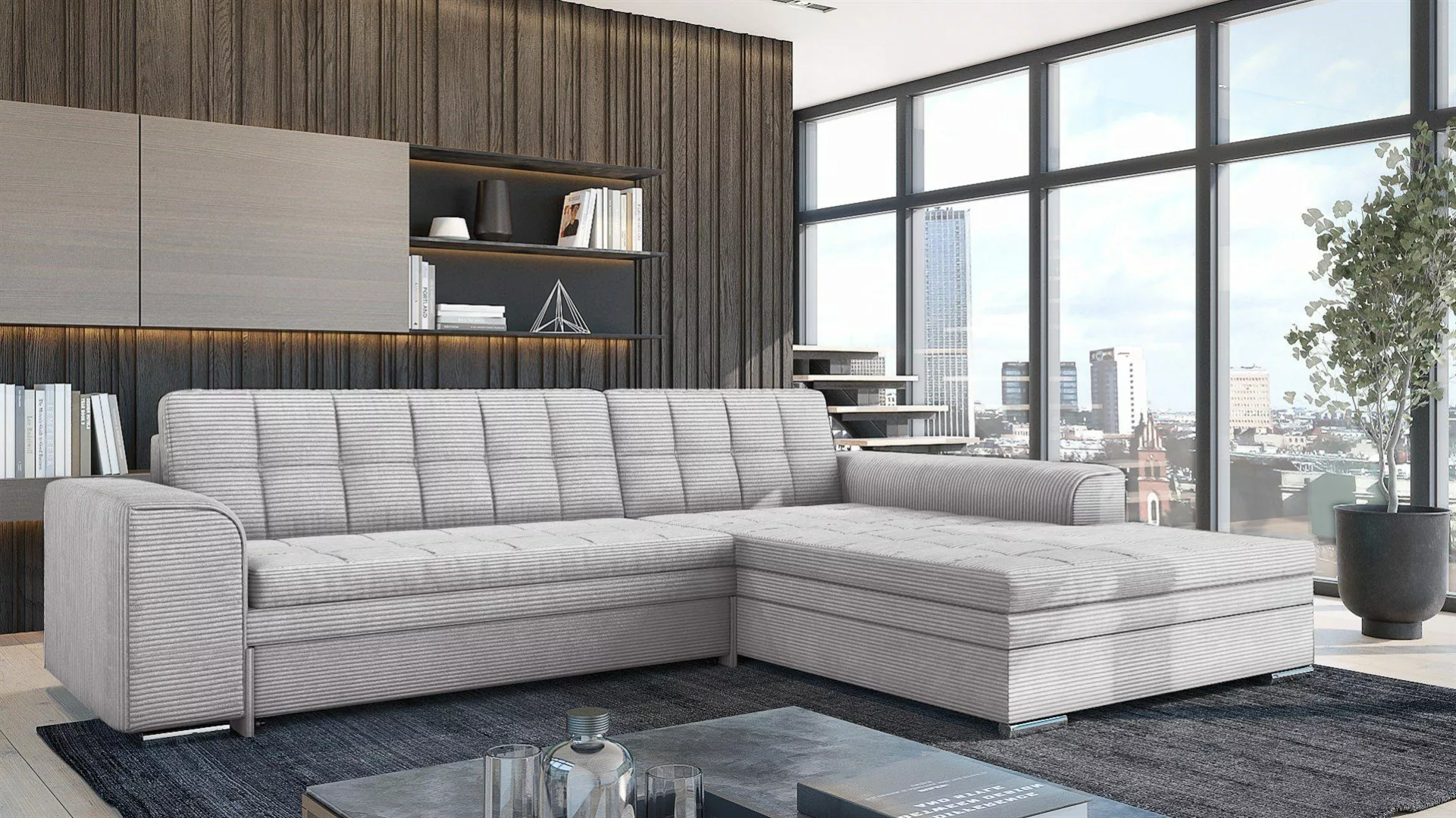 Fun Möbel Ecksofa Sofa SARRA Ottomane günstig online kaufen