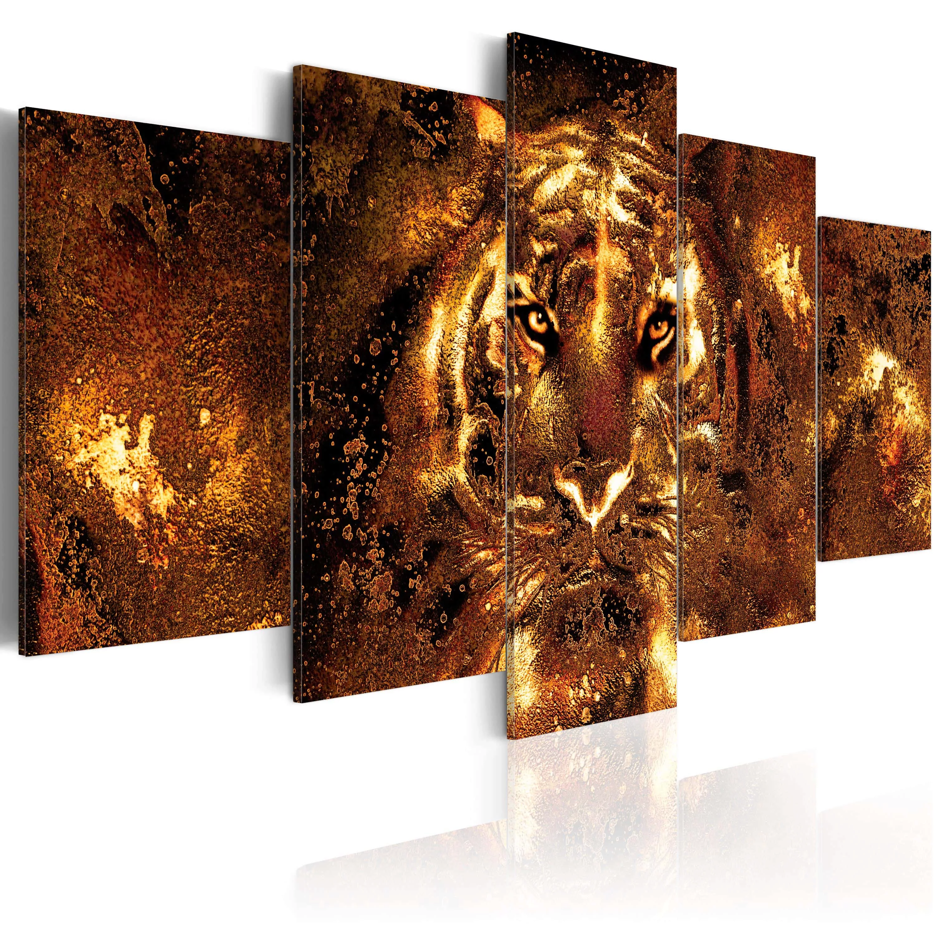 Wandbild - Golden Tiger günstig online kaufen