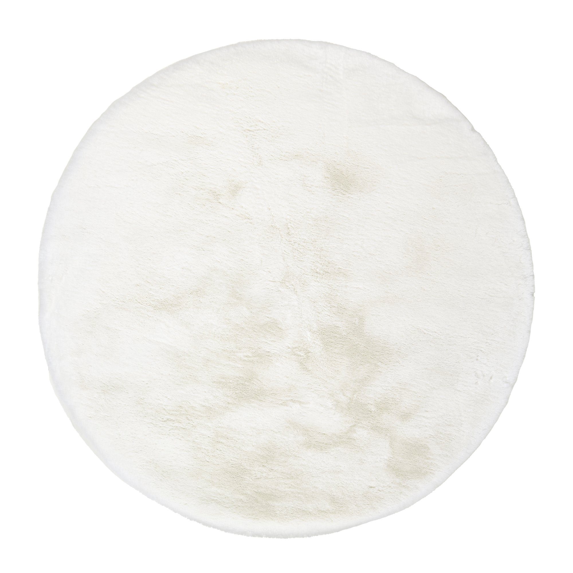 OCI DIE TEPPICHMARKE Teppich »ROCKY SOFT«, rund, 35 mm Höhe, Kunstfell, wei günstig online kaufen