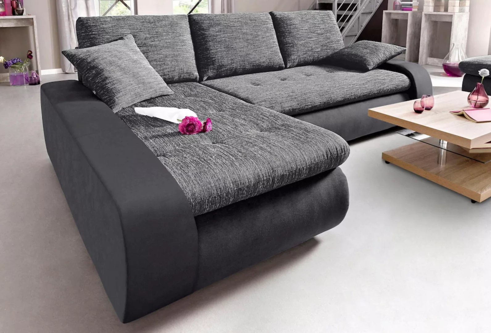 TRENDMANUFAKTUR Ecksofa "Indie, L-Form", wahlweise XL oder XXL günstig online kaufen