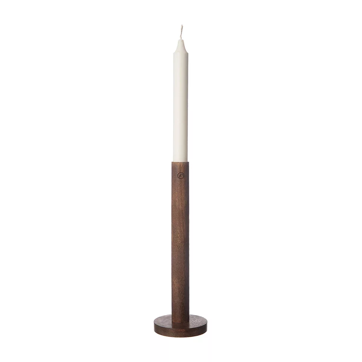 Ernst Kerzenhalter aus Holz 25cm Dunkelbraun günstig online kaufen