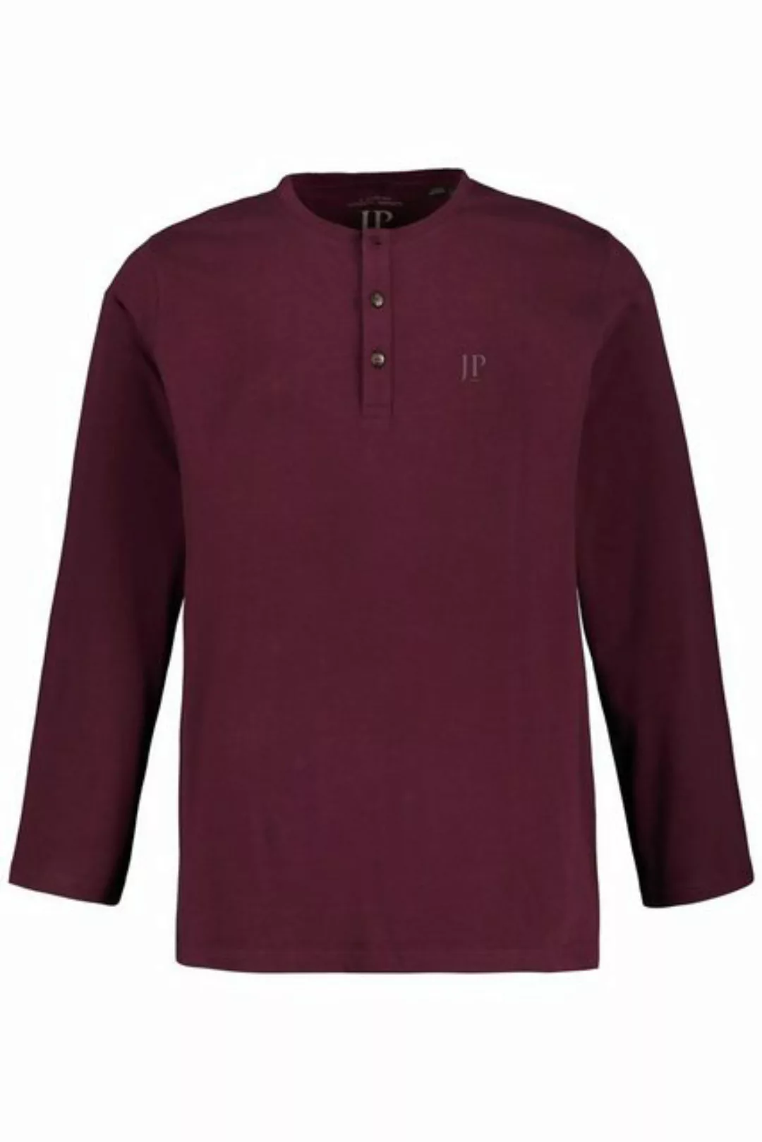 JP1880 T-Shirt JP 1880 Henley Basic Shirt Langarm Knopfleiste günstig online kaufen