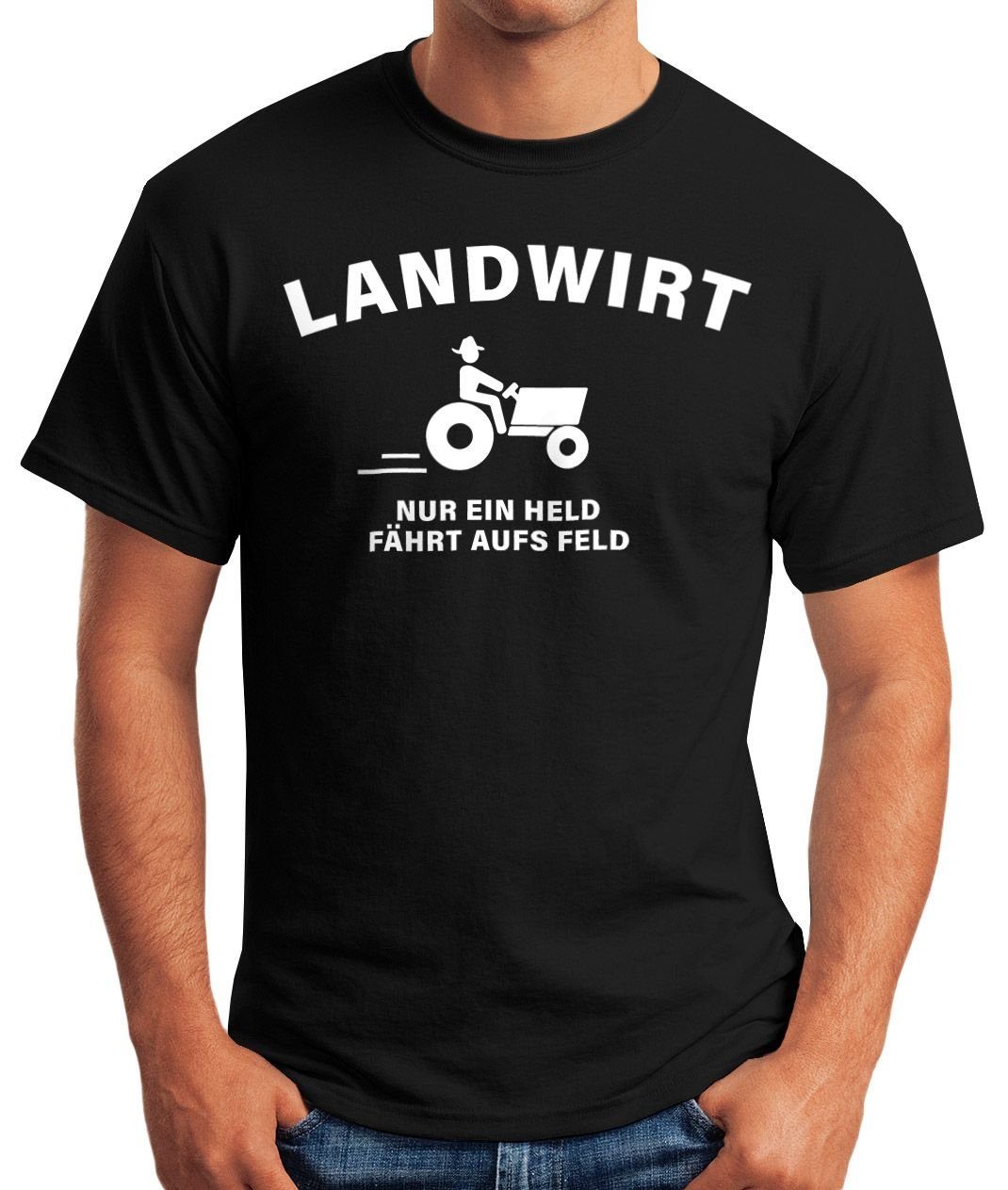 MoonWorks Print-Shirt Landwirt nur ein held günstig online kaufen