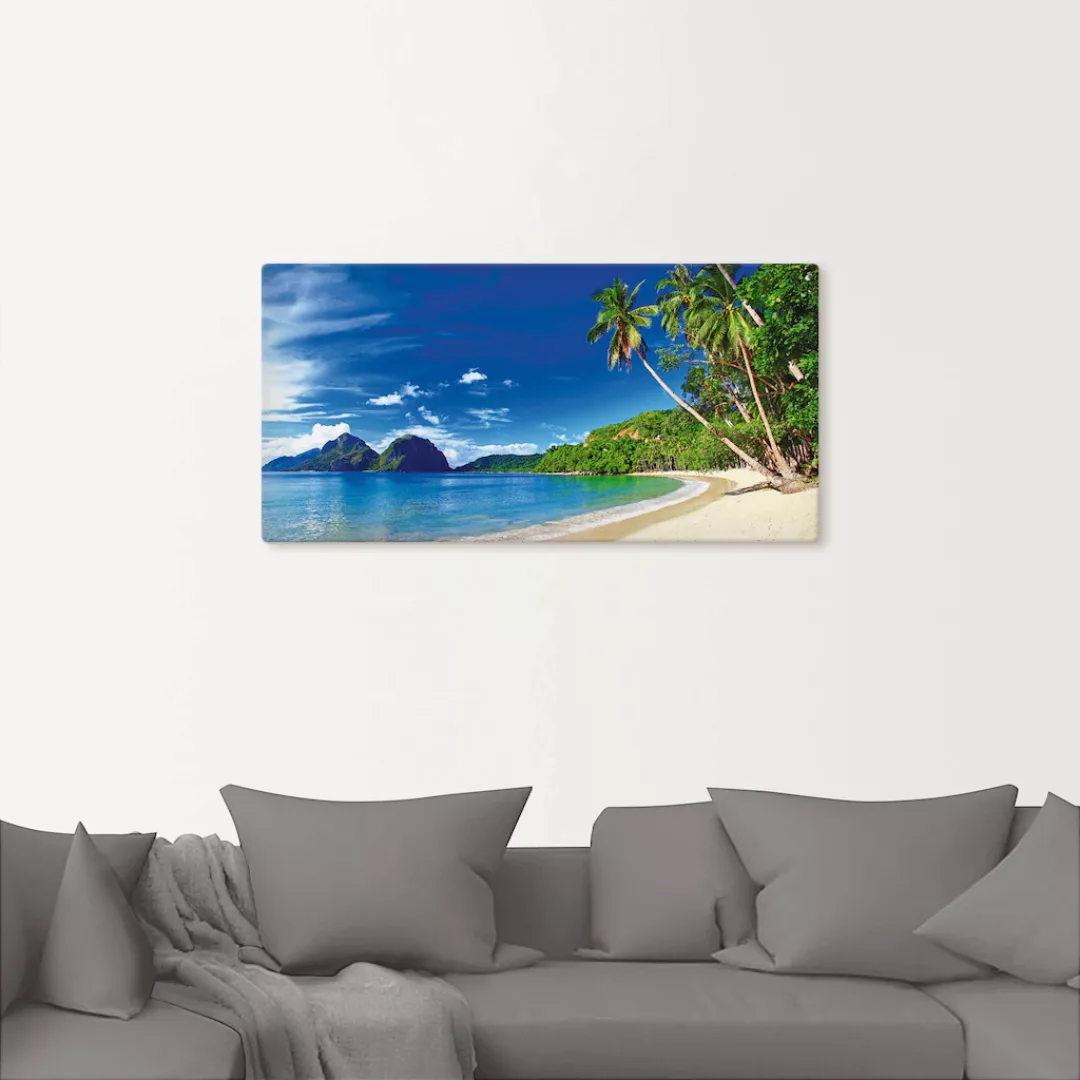 Artland Wandbild "Paradies", Küste, (1 St.), als Leinwandbild, Poster, Wand günstig online kaufen
