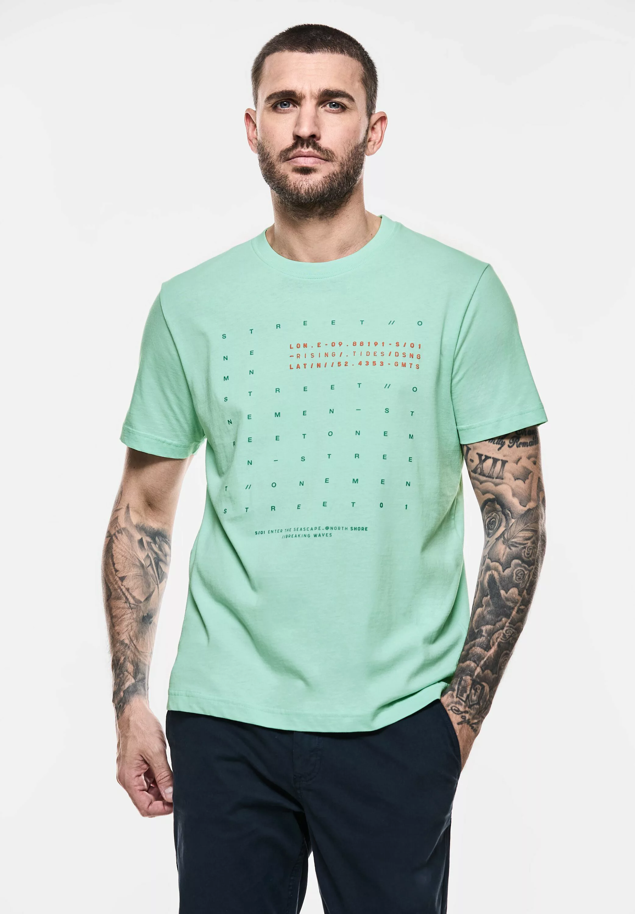 STREET ONE MEN T-Shirt, Jersey günstig online kaufen