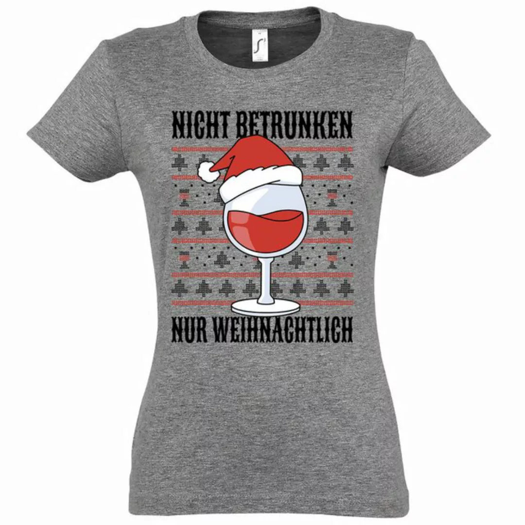 Youth Designz Print-Shirt Nicht Betrunken nur Weihnachtlich Damen T-Shirt m günstig online kaufen