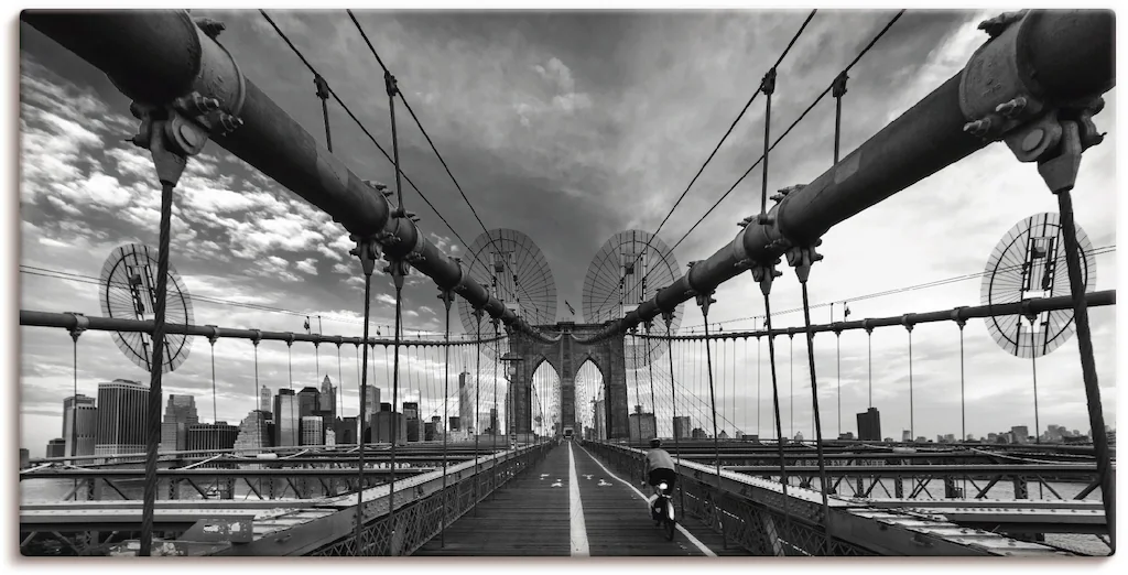 Artland Wandbild "Brooklyn Bridge New York III", Brücken, (1 St.), als Lein günstig online kaufen