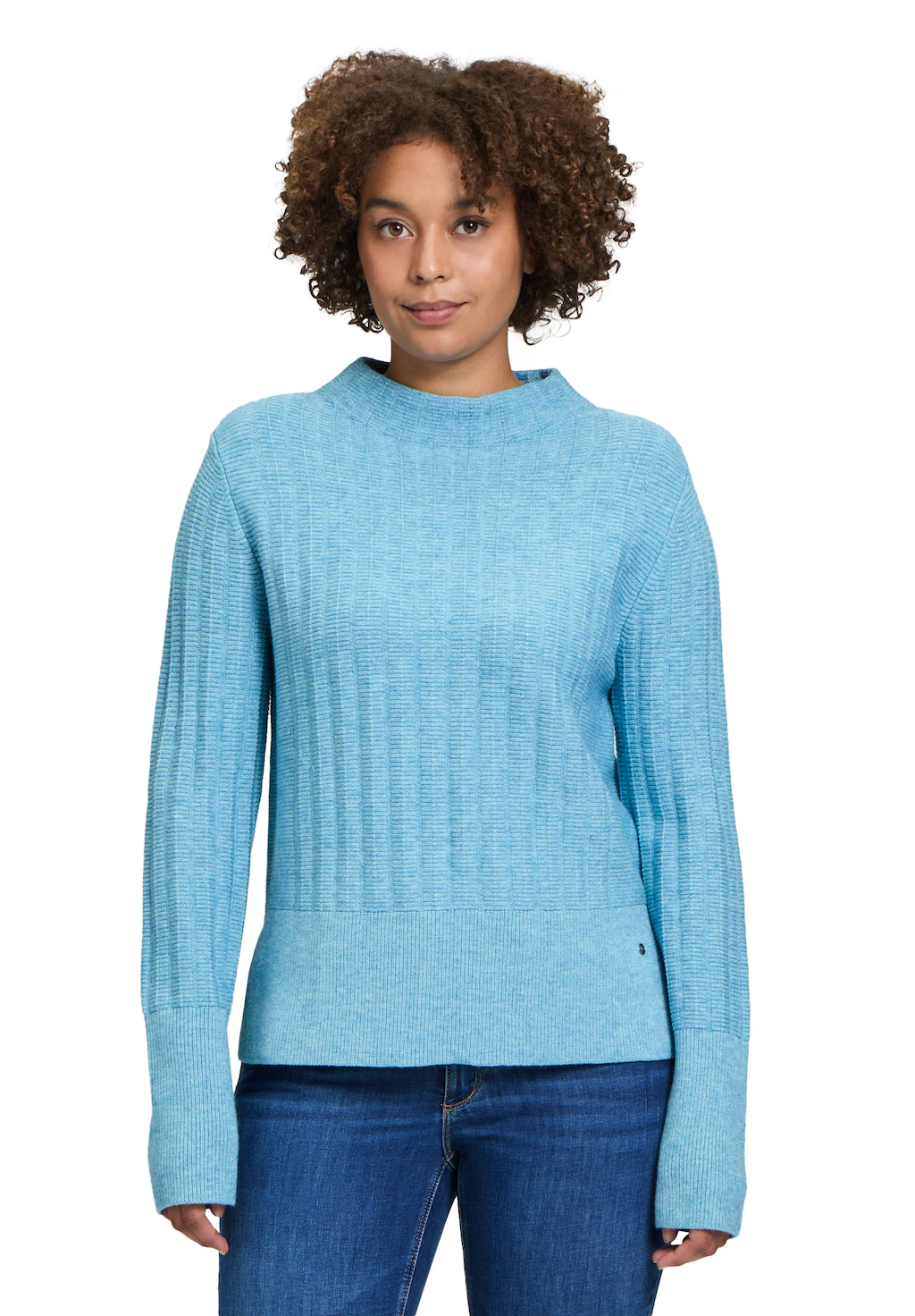 Betty&Co Strickpullover "Betty & Co Strickpullover mit Struktur", Kragen günstig online kaufen