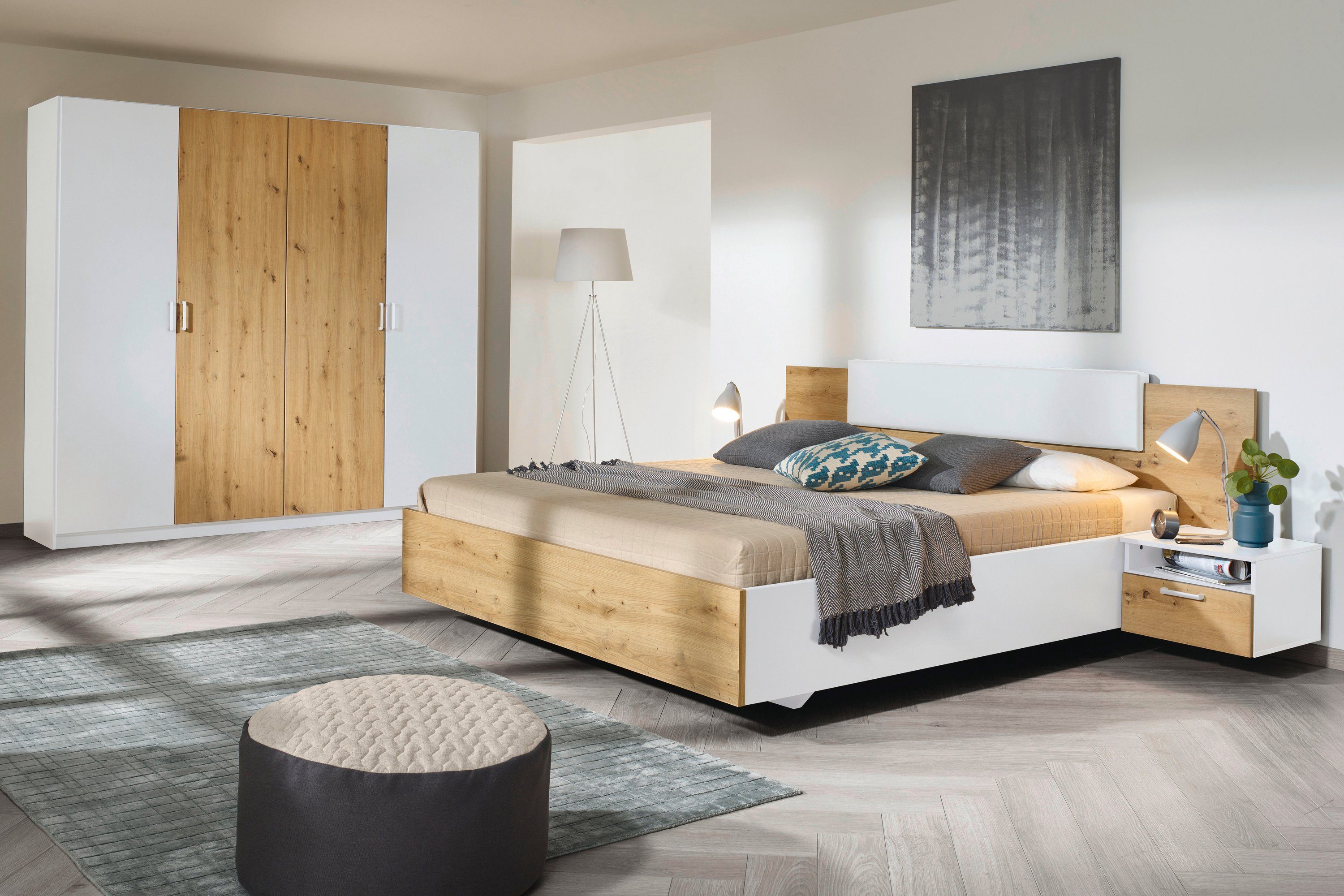 rauch Schlafzimmer-Set "Miro", Drehtürenschrank in 2 Breiten, Bett in 2 Grö günstig online kaufen