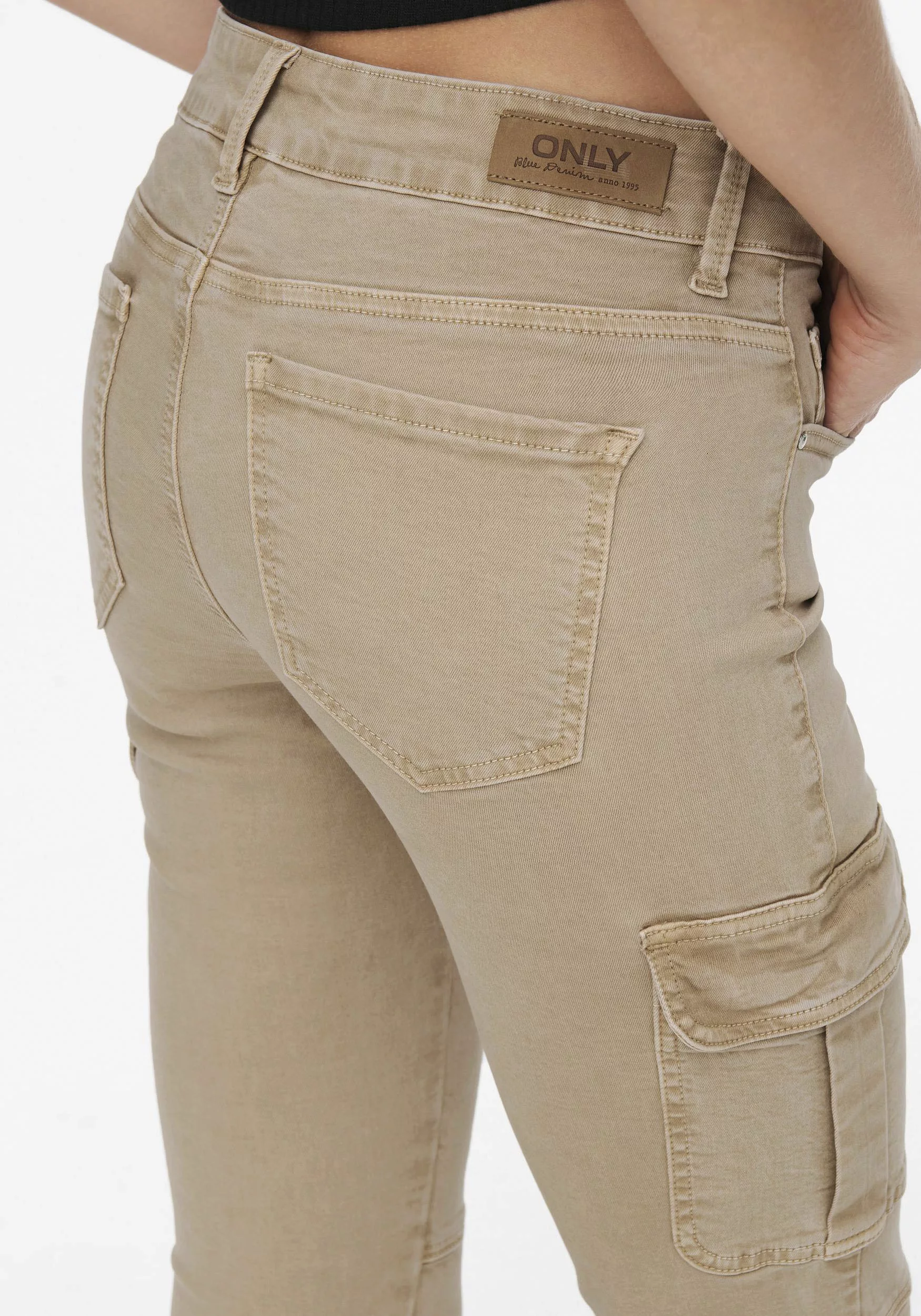 ONLY Slim-fit-Jeans Cargo Jeans Hose Mid Waist Denim Jogger Pants ONLMISSOU günstig online kaufen