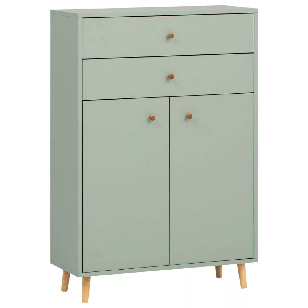 Highboard Bjarne Pistazie B/H/T: ca. 113,4x77x33,05 cm günstig online kaufen