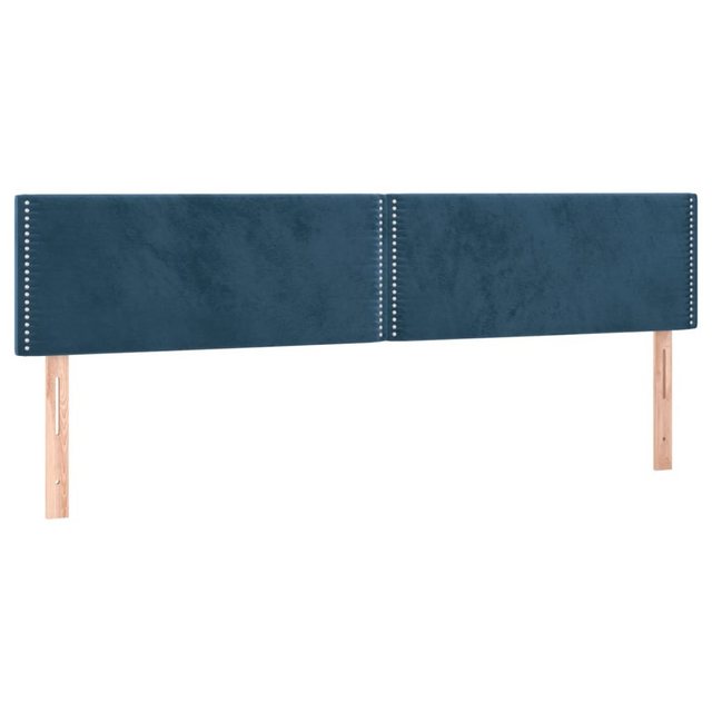 vidaXL Bett, Kopfteile 2 Stk. Dunkelblau 90x5x78/88 cm Samt günstig online kaufen