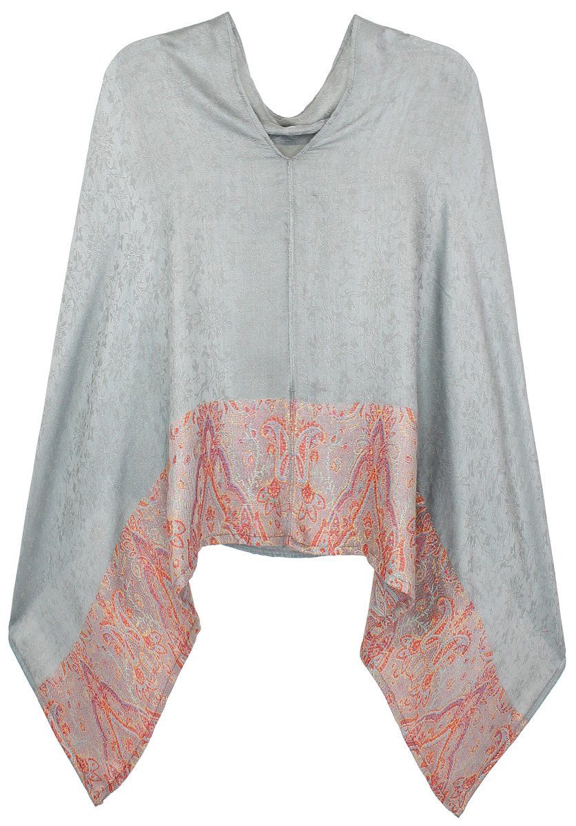 dy_mode Blusenponcho Eleganter Damen Poncho Geblümt günstig online kaufen