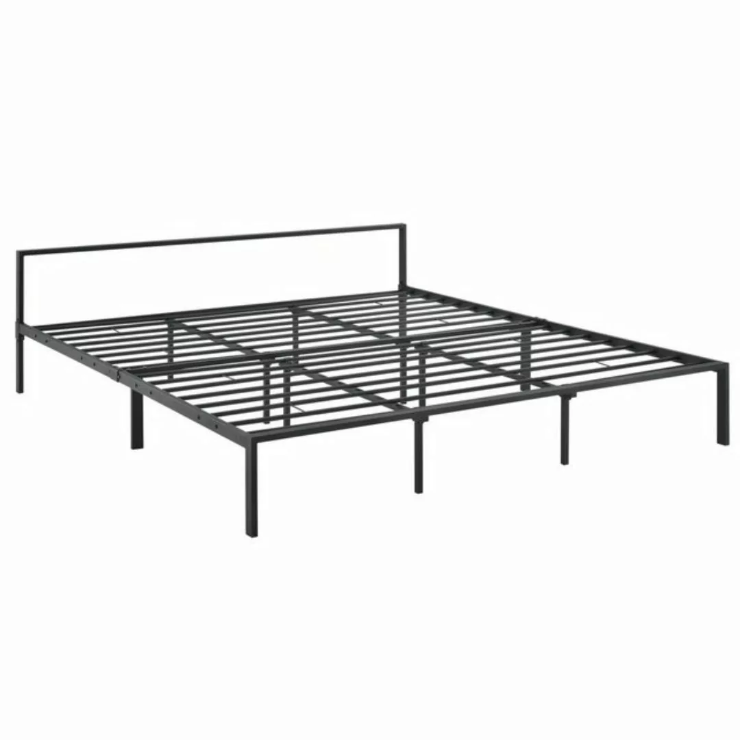 en.casa Metallbett, »Imatra« Bettgestell Stahlrahmen 180 x 200 cm Schwarz günstig online kaufen