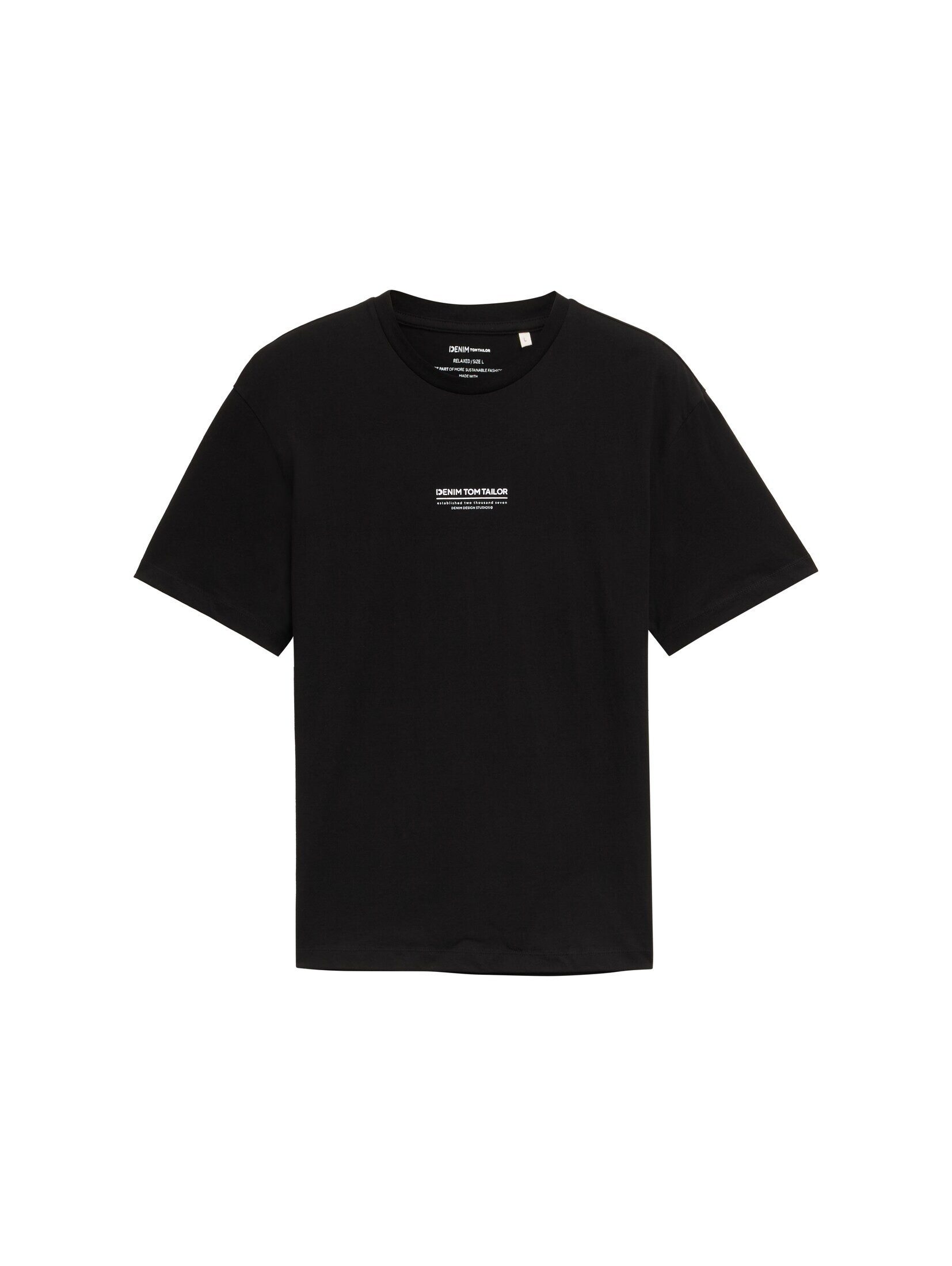 TOM TAILOR Denim T-Shirt, mit Marken-Frontprint günstig online kaufen
