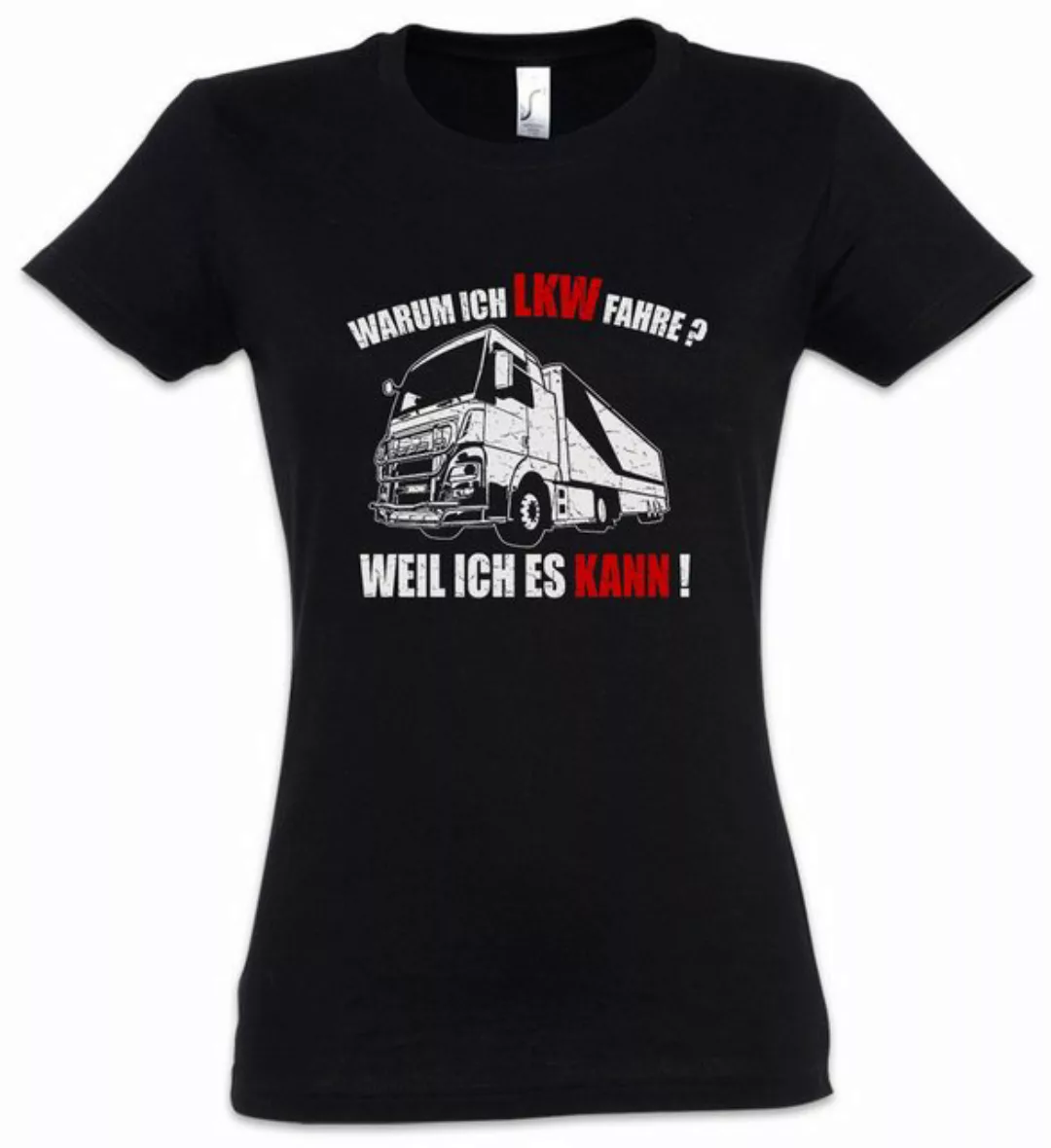 Urban Backwoods Print-Shirt Warum Ich LKW Fahre Damen T-Shirt Driver Lastkr günstig online kaufen