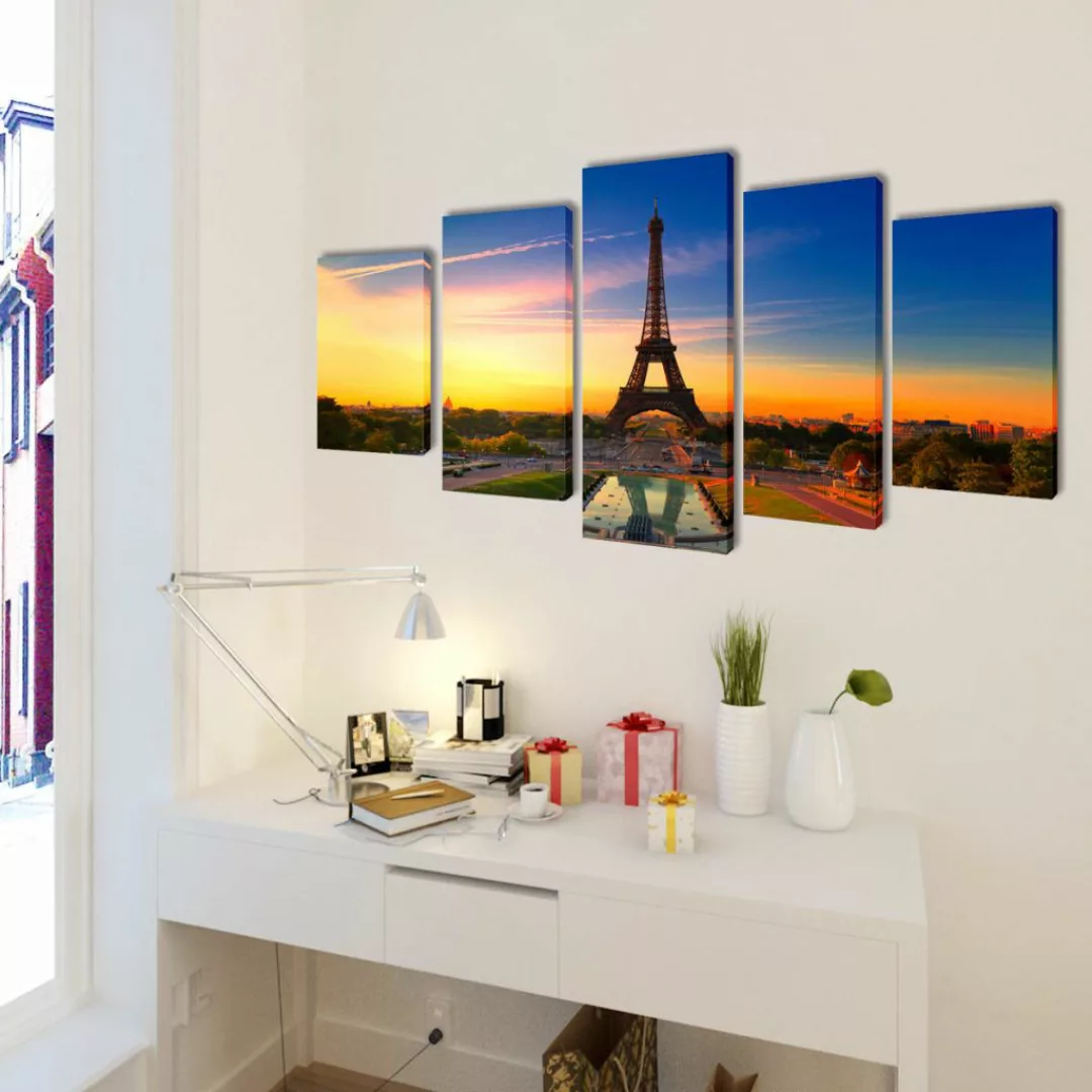 Bilder Dekoration Set Eiffelturm 100 X 50 Cm günstig online kaufen