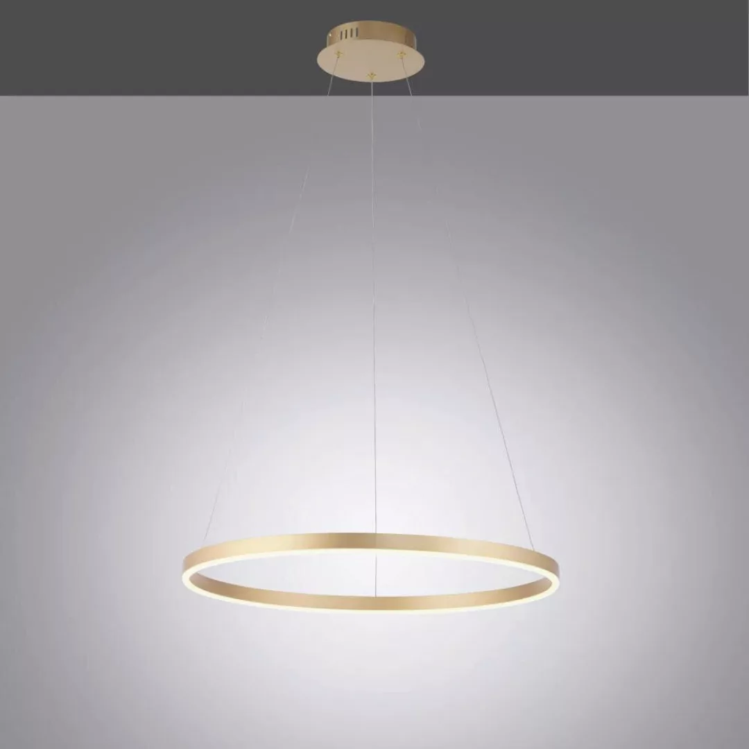 LED Pendelleuchte Ritus in Gold 28W 3650lm günstig online kaufen