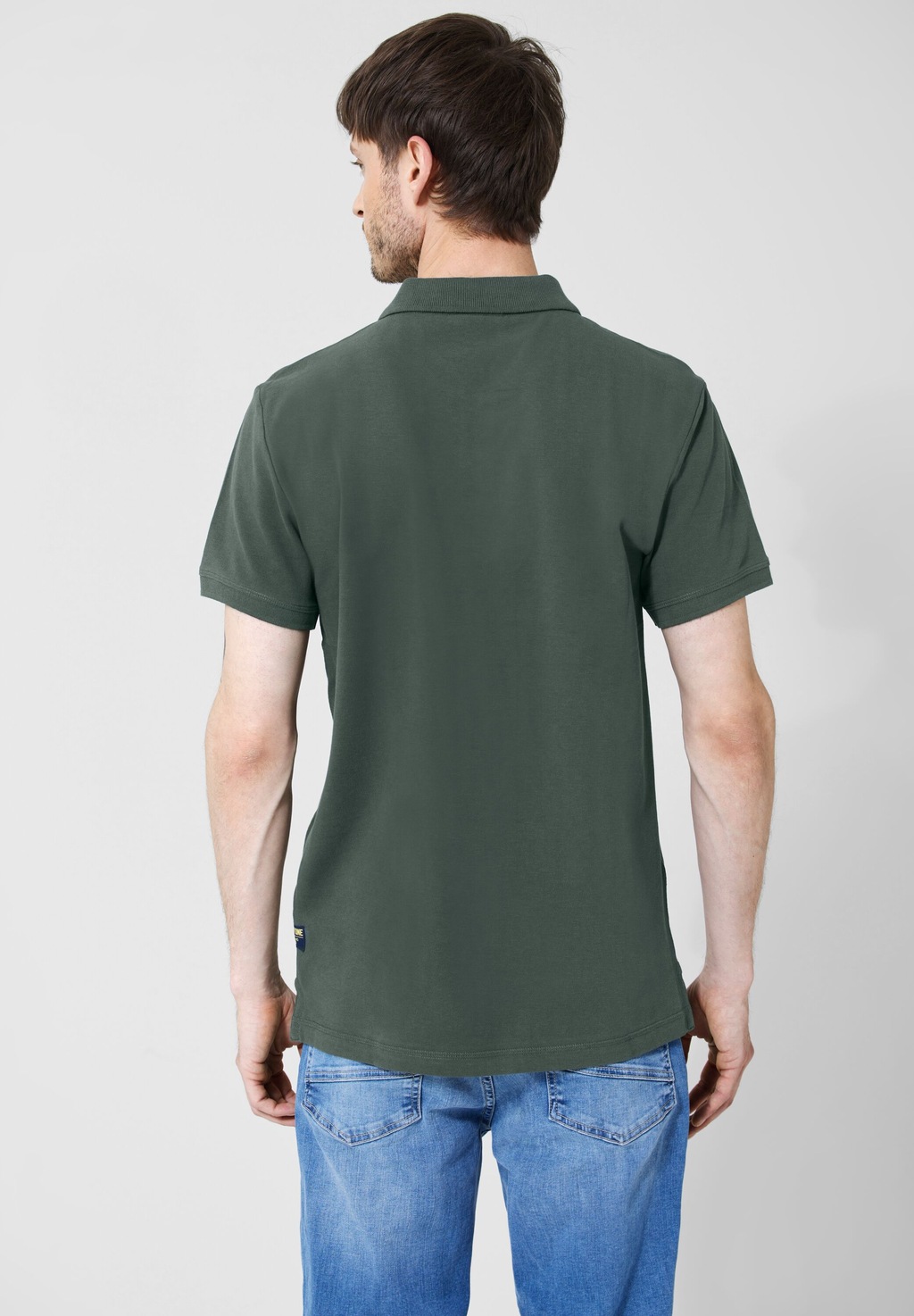 STREET ONE MEN Poloshirt, in Unifarbe günstig online kaufen