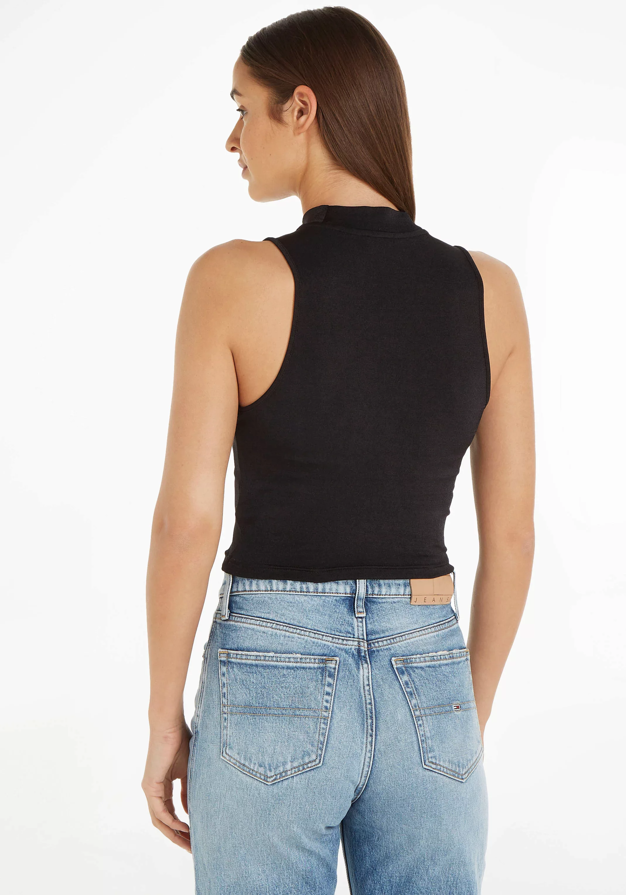 Tommy Jeans Seamless Shirt "BADGE HIGH NECK TANK" günstig online kaufen