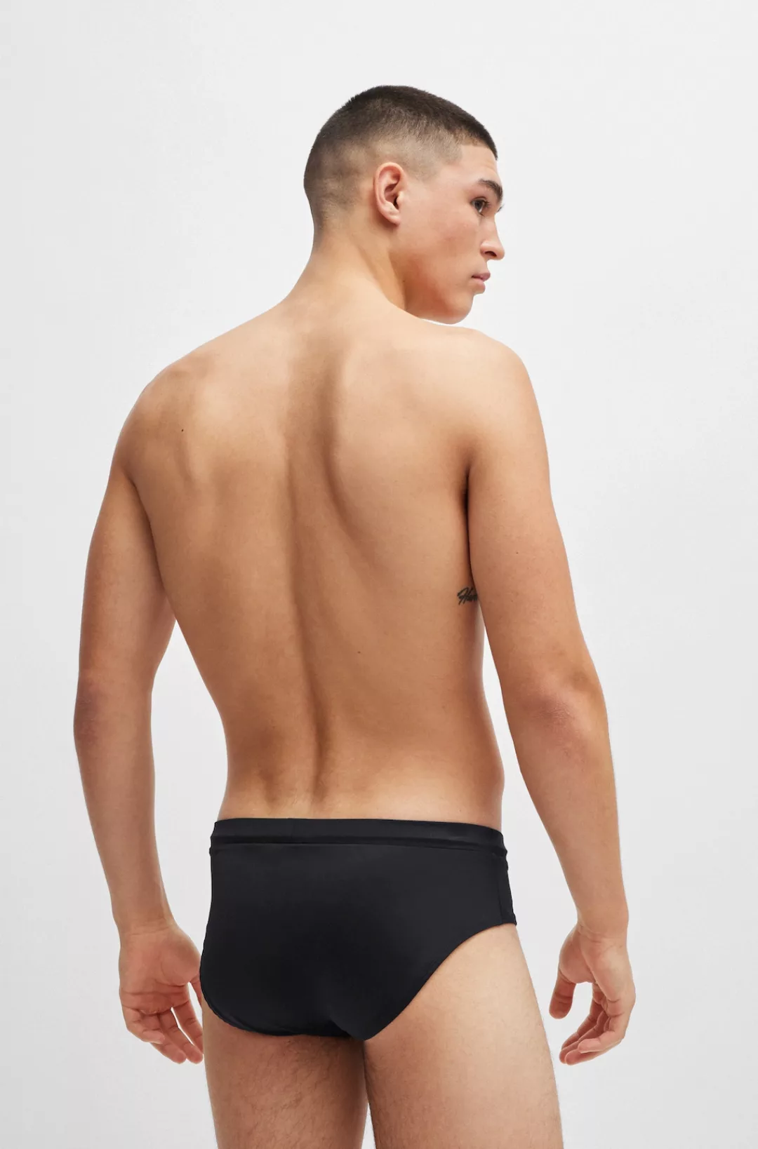 HUGO Underwear Badehose "LAGUNA", mit großem kontrastfarbenem HUGO Logo-Sch günstig online kaufen