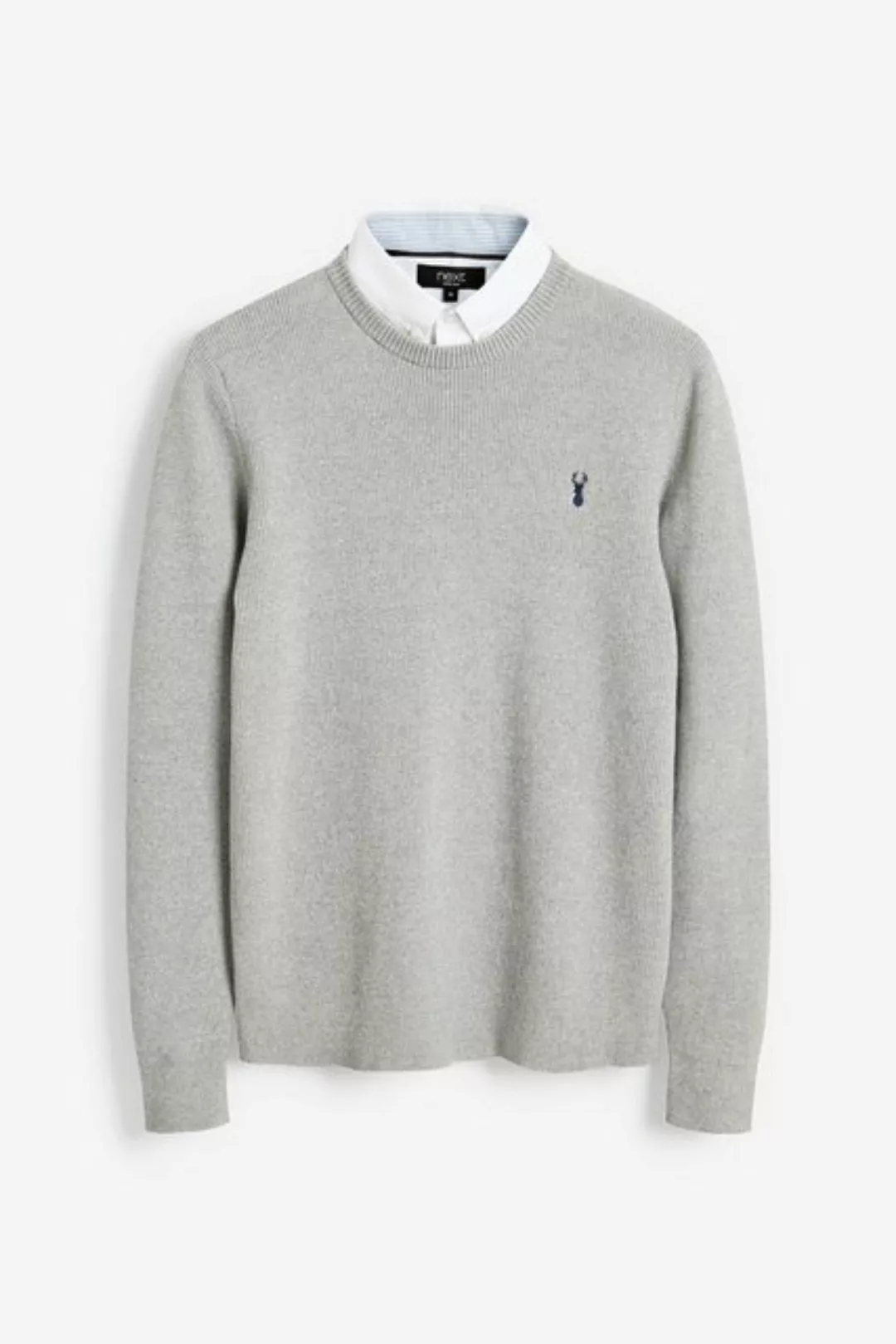 Next 2-in-1-Pullover Regular Fit Rundhalspullover mit Hemdeinsatz (1-tlg) günstig online kaufen