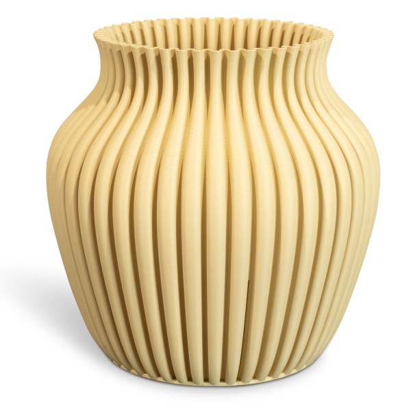 Speaking matte Vase 3D Curve aus Kunststoff desert sand günstig online kaufen