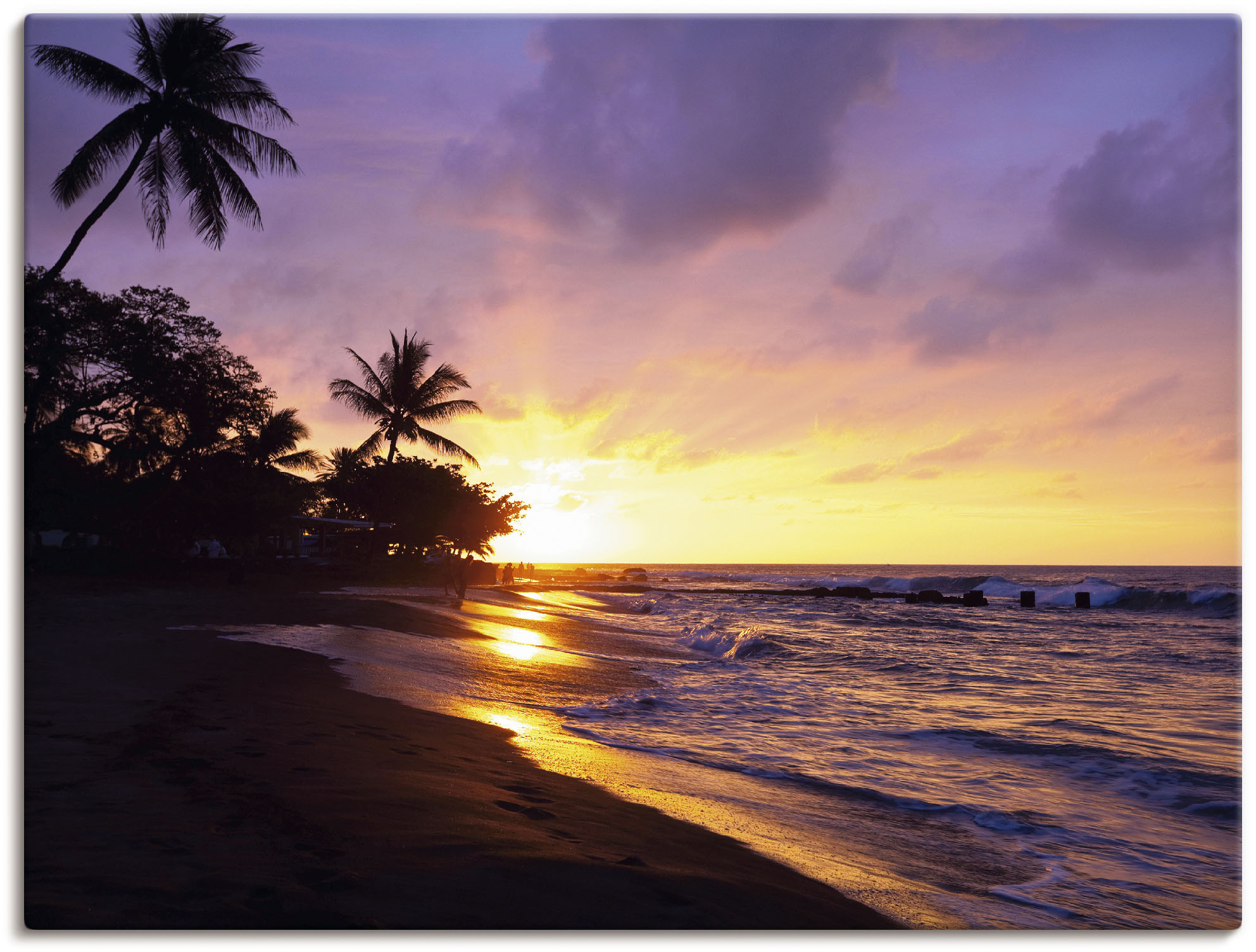 Artland Wandbild "Tropischer Strand", Sonnenaufgang & -untergang, (1 St.), günstig online kaufen