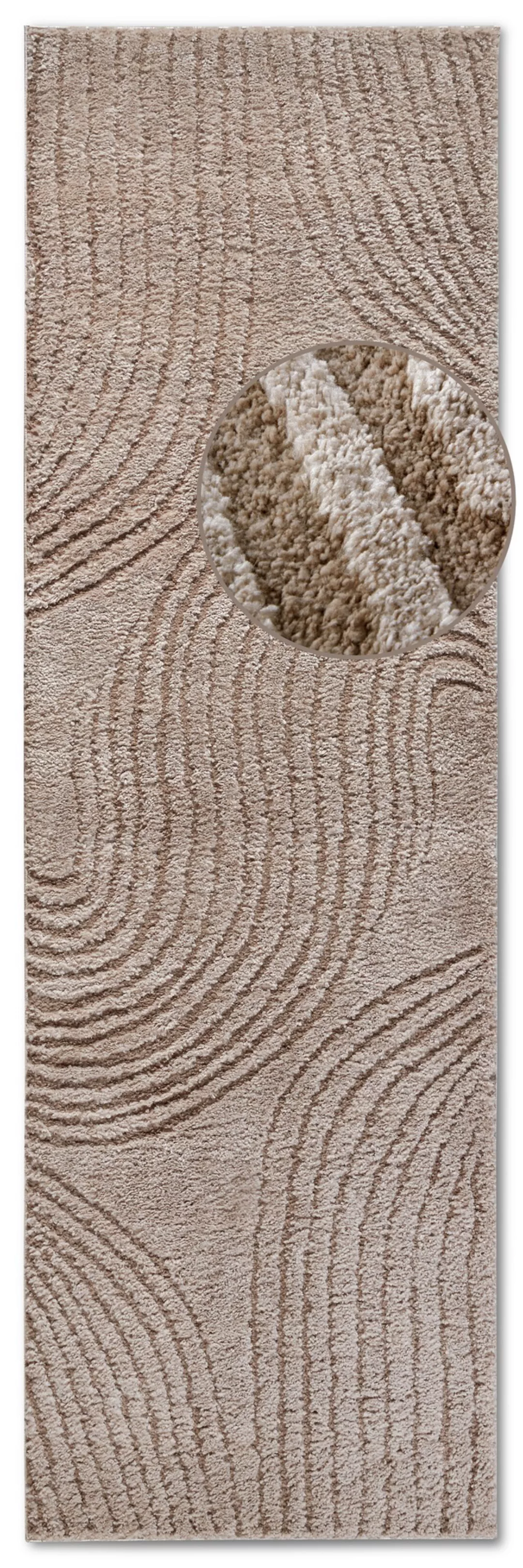 ELLE DECORATION Hochflor-Teppich »Pigment«, rechteckig, 18 mm Höhe, Hochflo günstig online kaufen