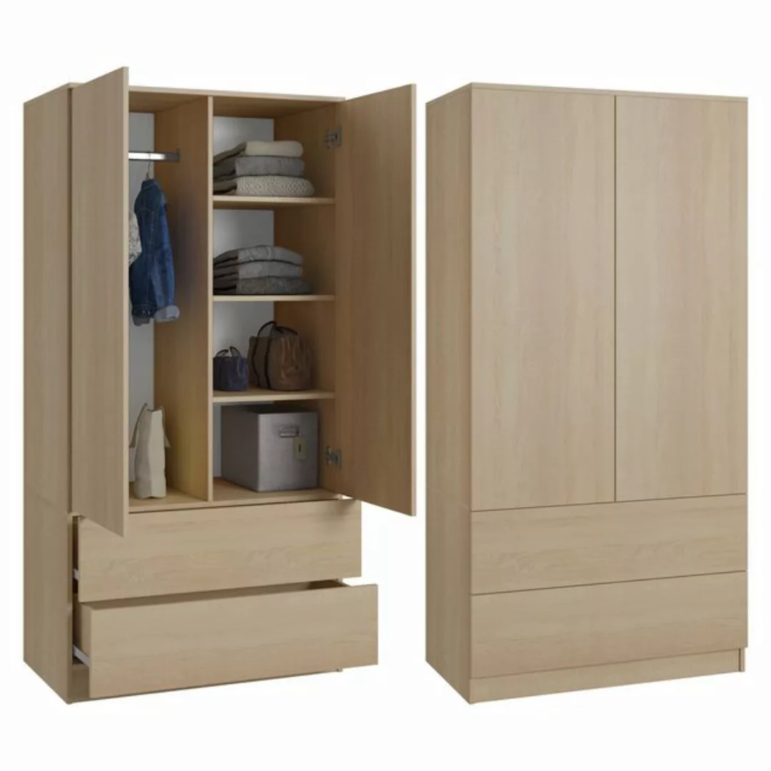 Beautysofa Kleiderschrank Classic Erhältlich mit oder ohne Schubladen, Farb günstig online kaufen