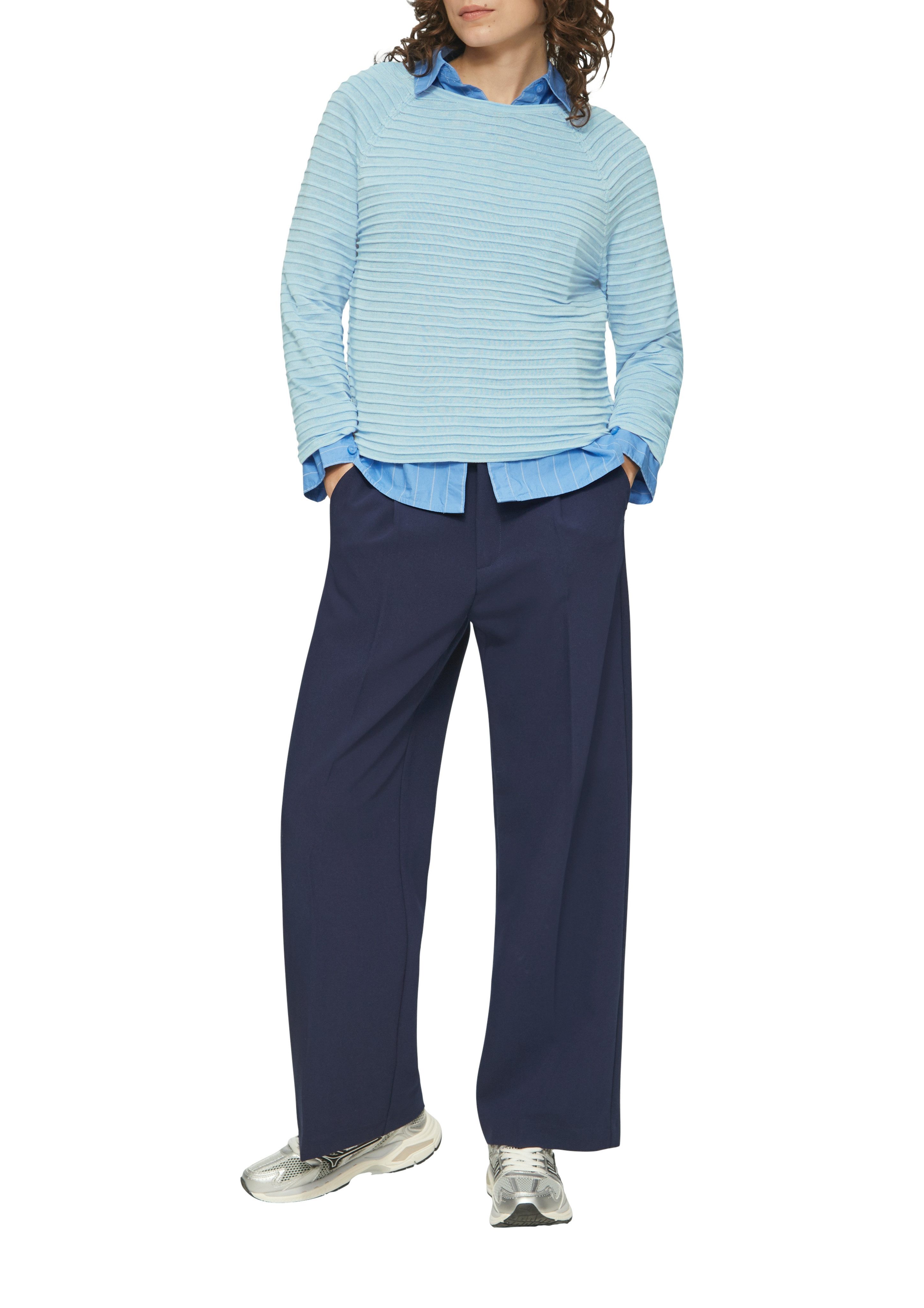 QS Strickpullover, mit Strukturmuster günstig online kaufen