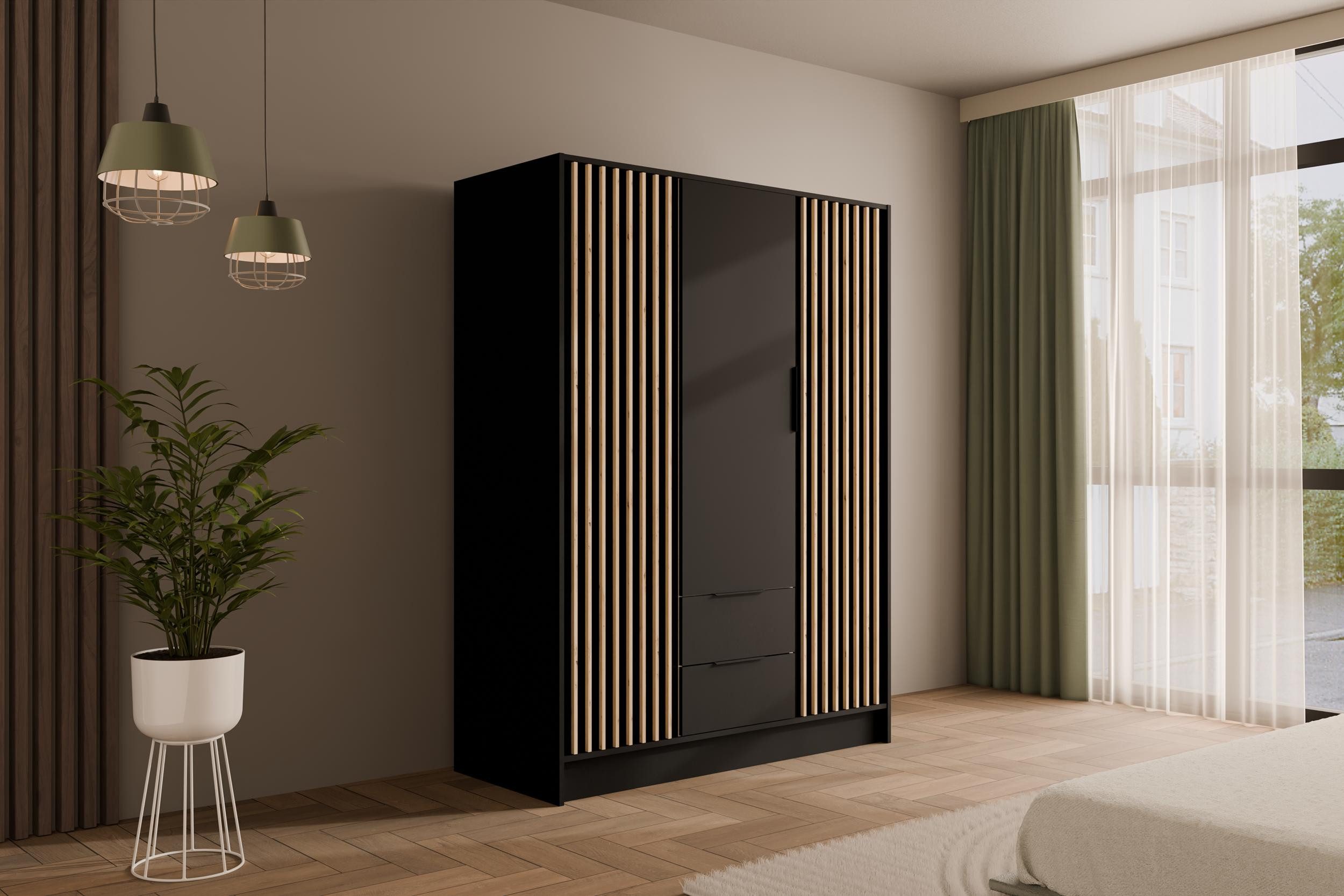 ALTDECOR Drehtürenschrank NELIA (Kleiderschrank Garderobenschrank mit günstig online kaufen