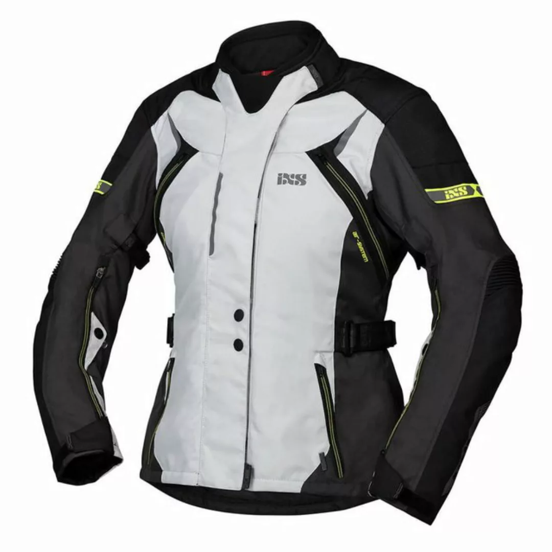 IXS Motorradjacke iXS Damen Jacke Tour Liz-ST - grau-schwarz-gelb S günstig online kaufen