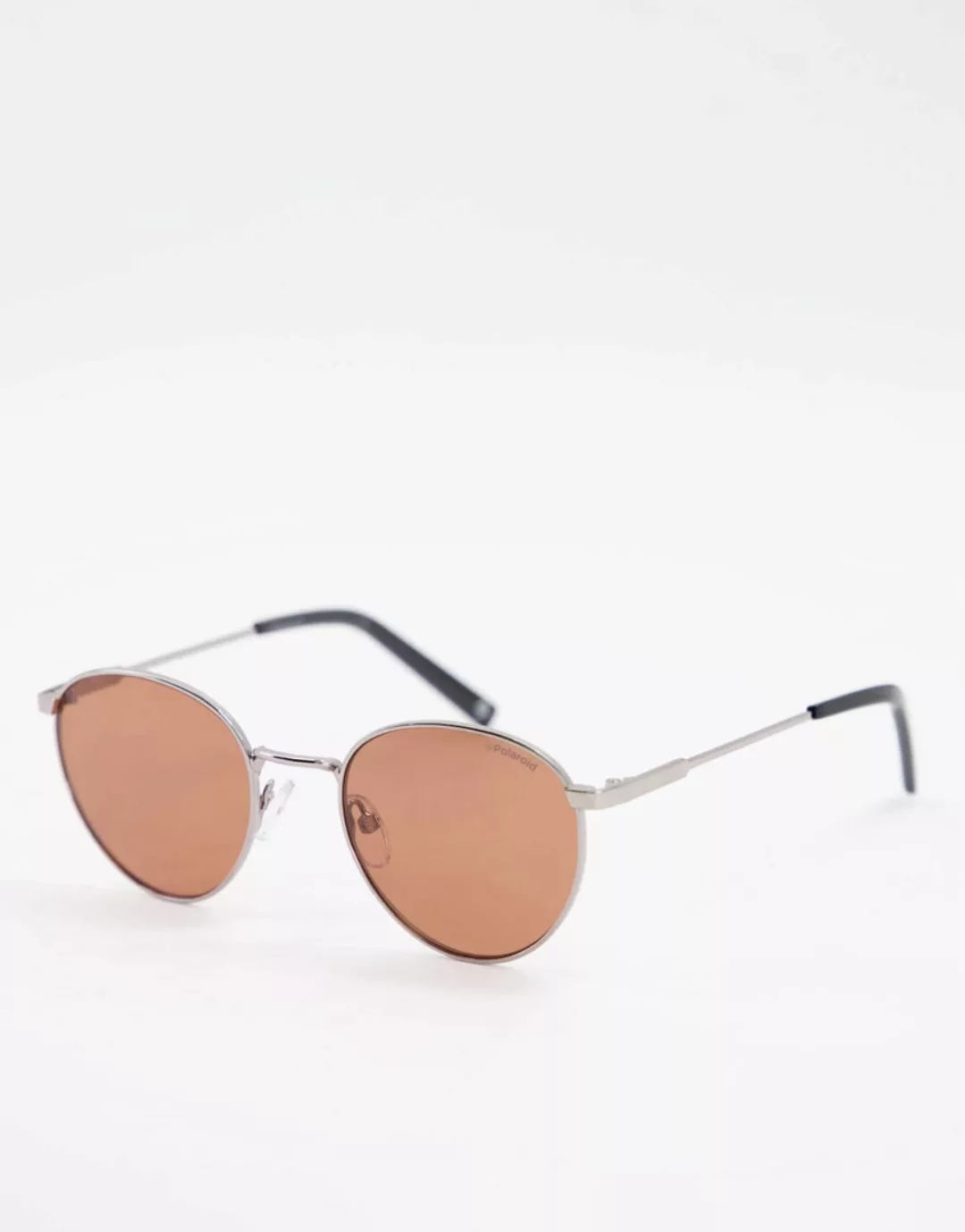 Polaroid – Sonnenbrille mit runden Gläsern-Orange günstig online kaufen